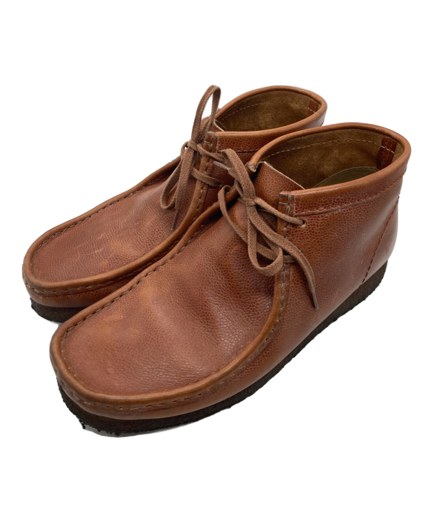 中古・古着通販】CLARKS (クラークス) ワラビーブーツ ブラウン サイズ