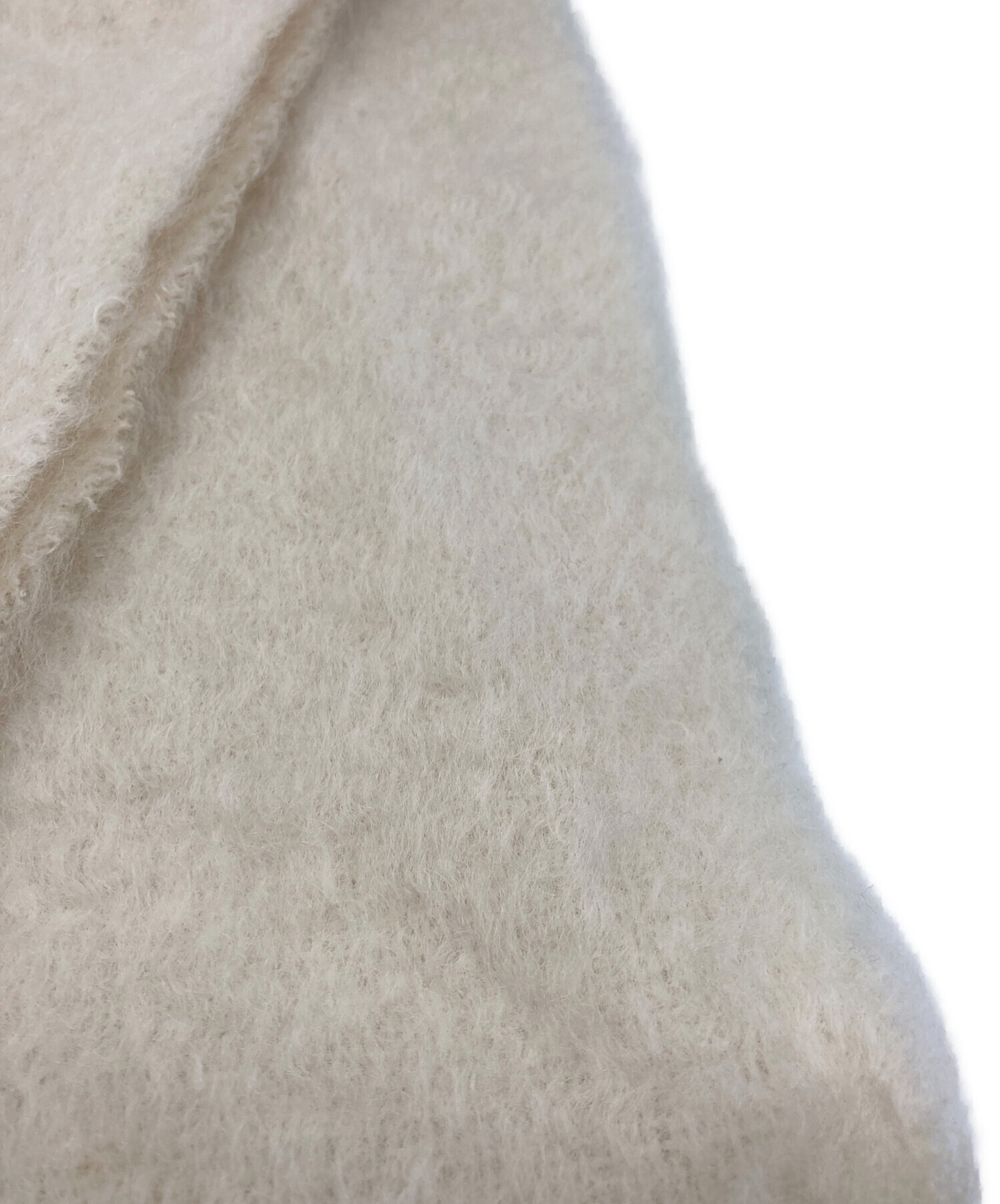 中古・古着通販】LOEWE (ロエベ) モヘア混マフラー ホワイト｜ブランド