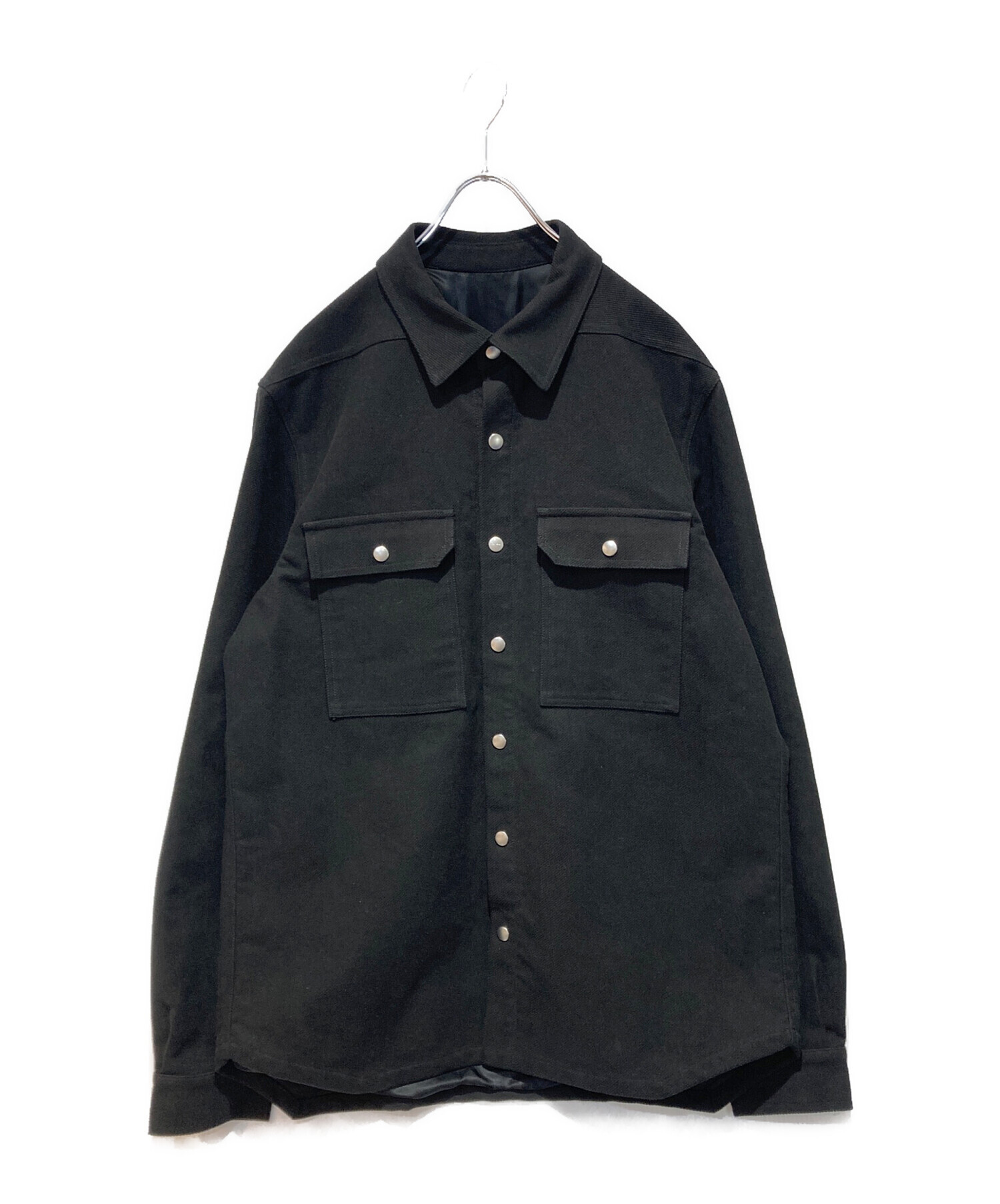 中古・古着通販】RICK OWENS (リックオウエンス) OUTER SHIRT ブラック
