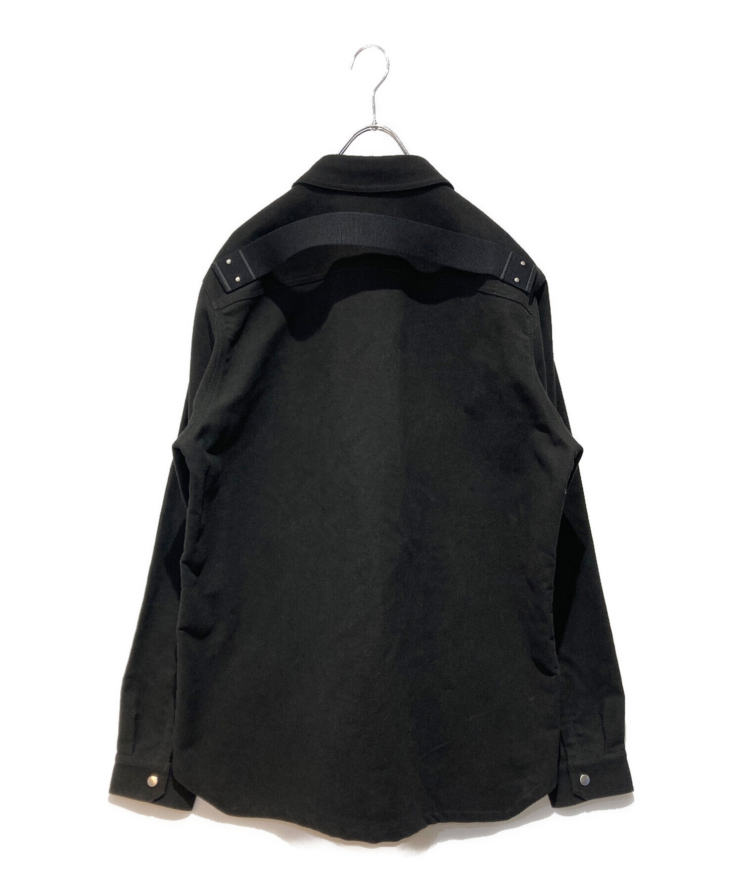 中古・古着通販】RICK OWENS (リックオウエンス) OUTER SHIRT ブラック 