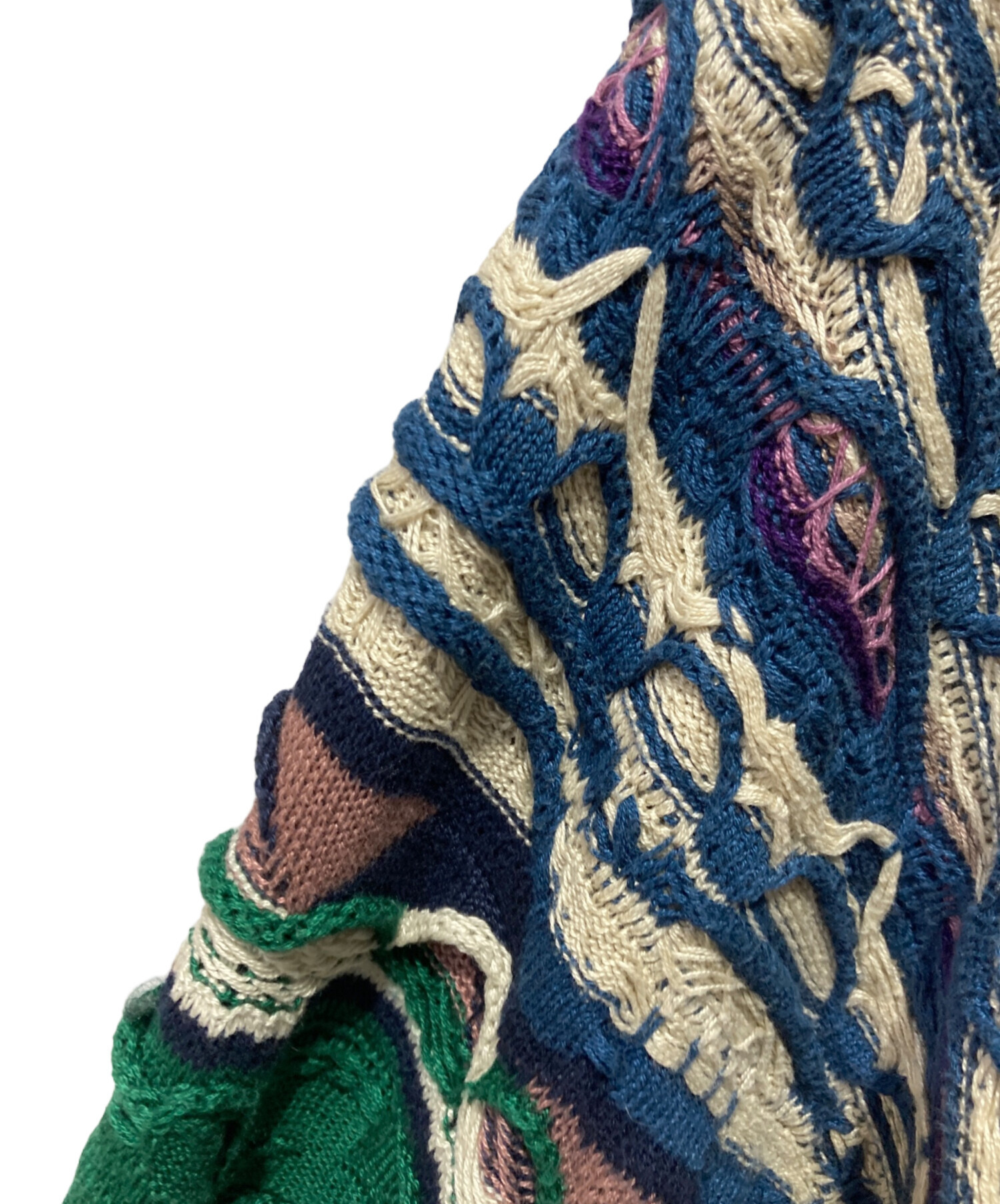 中古・古着通販】COOGI (クージー) 3Dニット ベージュ サイズ:L 
