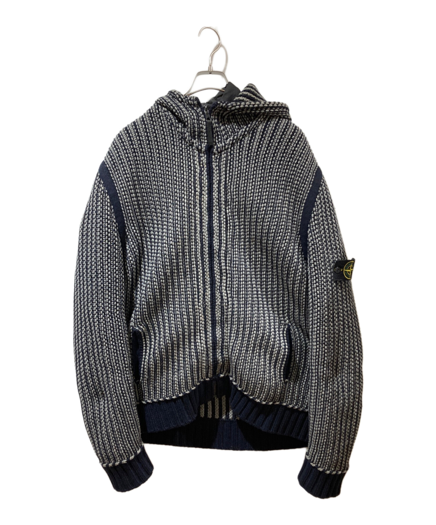 中古・古着通販】STONE ISLAND (ストーンアイランド) 2WAY ZIP KNIT