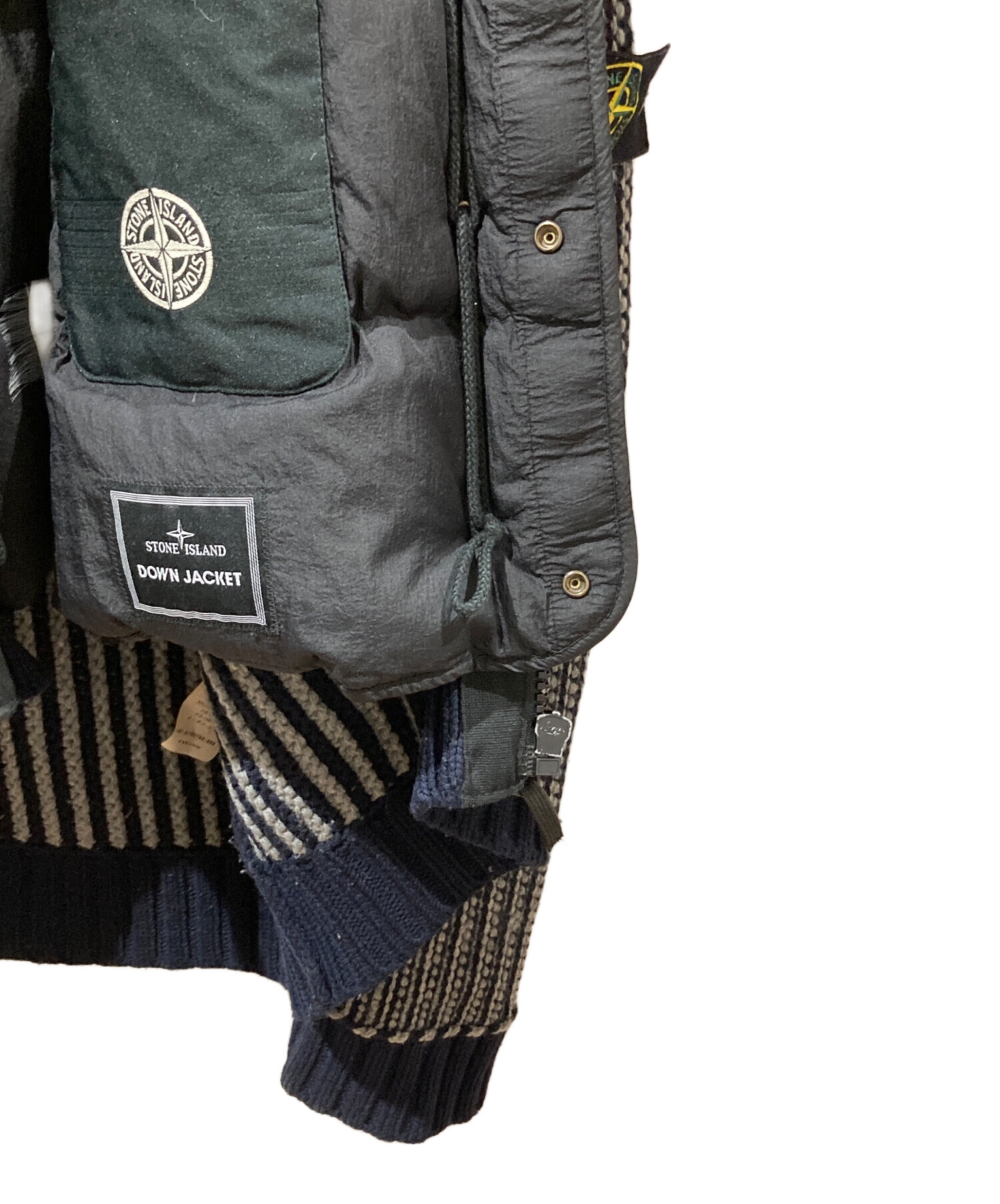 中古・古着通販】STONE ISLAND (ストーンアイランド) 2WAY ZIP KNIT