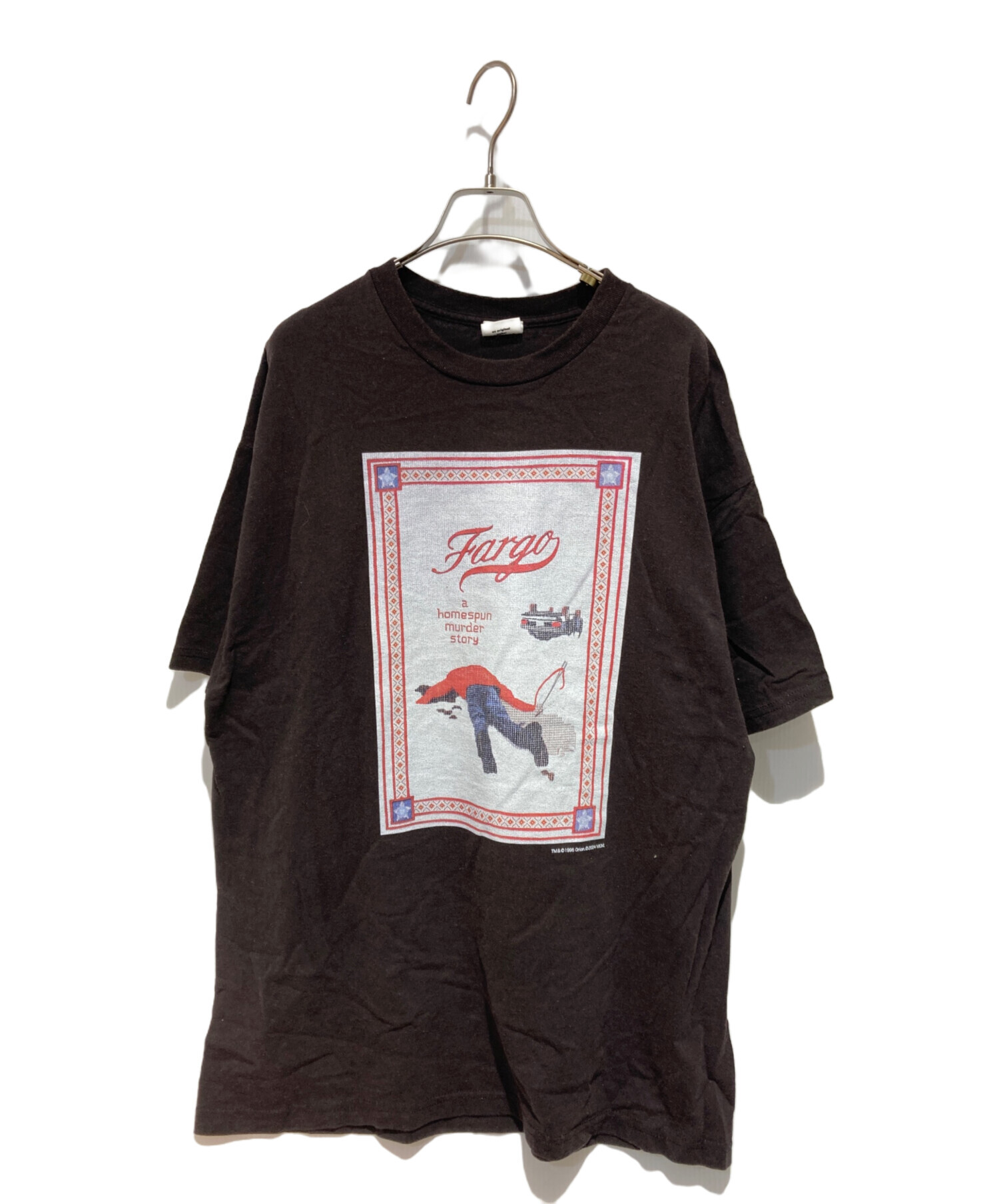 中古・古着通販】WEBER (ウェーバー) プリントTシャツ ブラウン サイズ