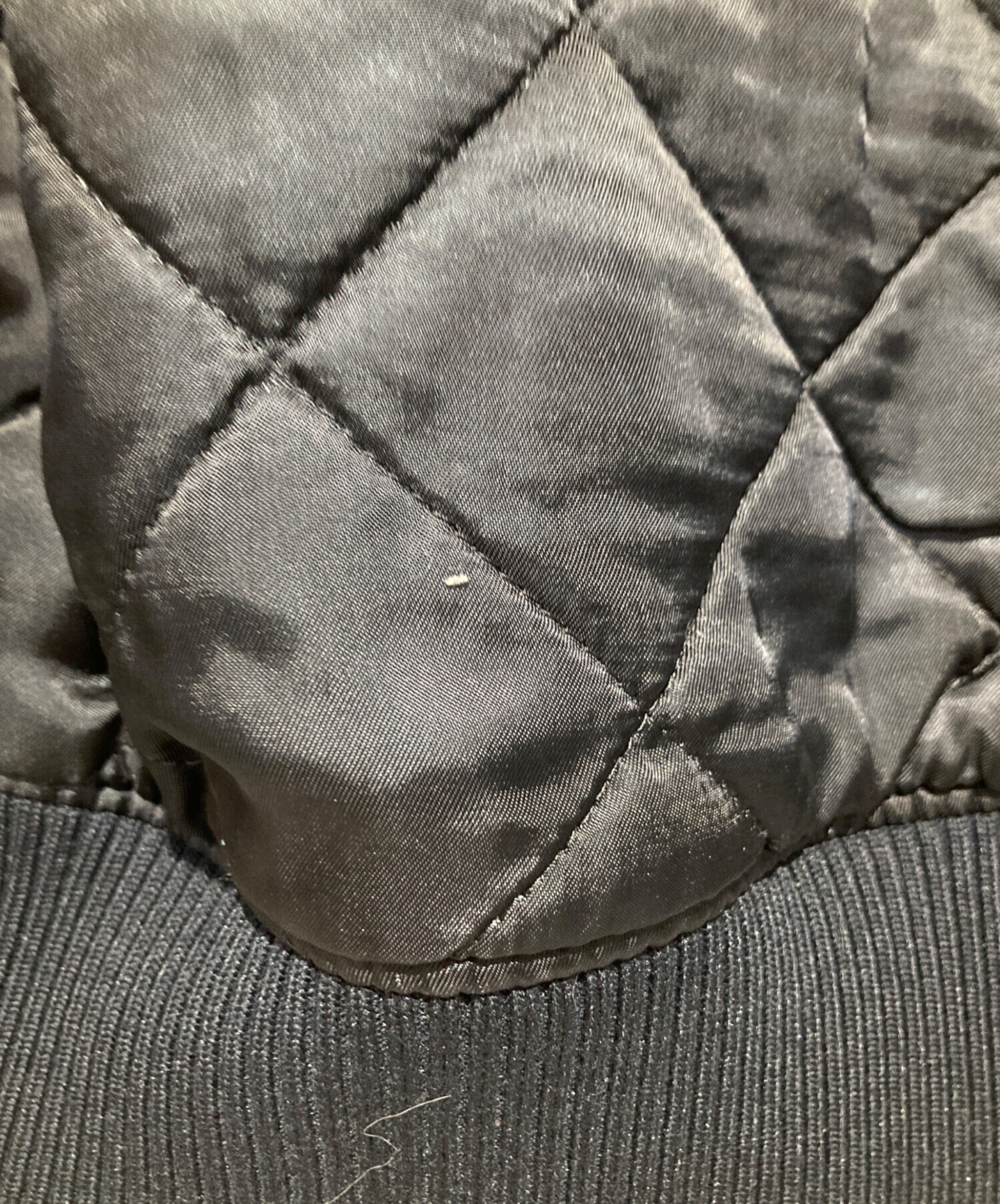 中古・古着通販】A.P.C. (アーペーセー) 中綿MA-1ジャケット ネイビー