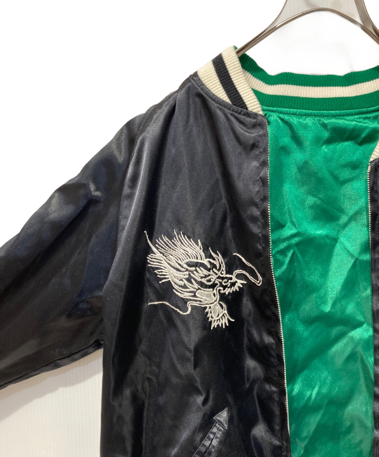 中古・古着通販】stussy (ステューシー) ドラゴン刺繍 リバーシブル