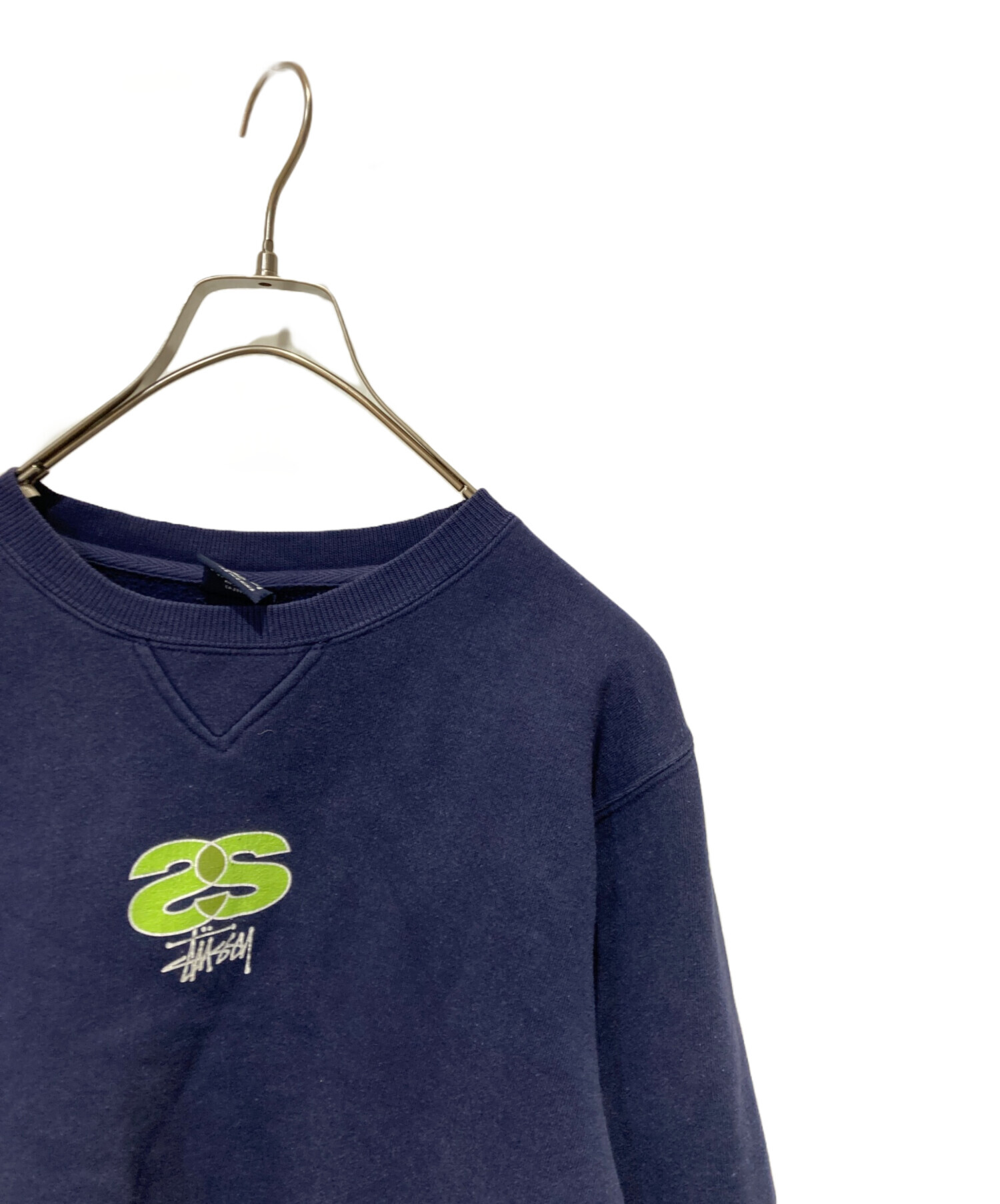 STÜSSY スポーツロゴ ネイビー スウェットS スウェット 中古・古着通販 