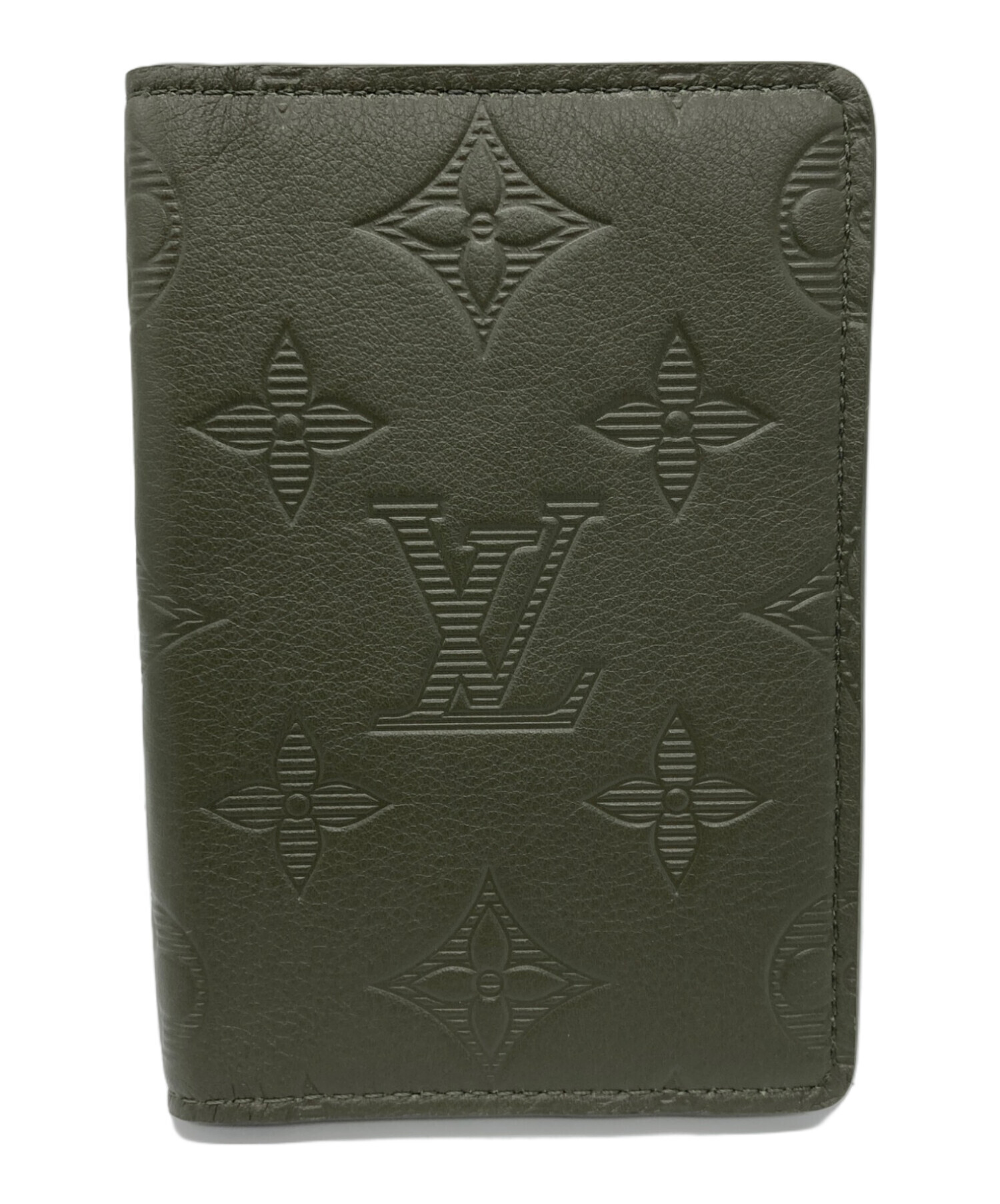 Louis Vuitton 書類ケース ダークグリーン ※最終値下げ 中古・古着通販】LOUIS VUITTON (ルイ ヴィトン) カードケース