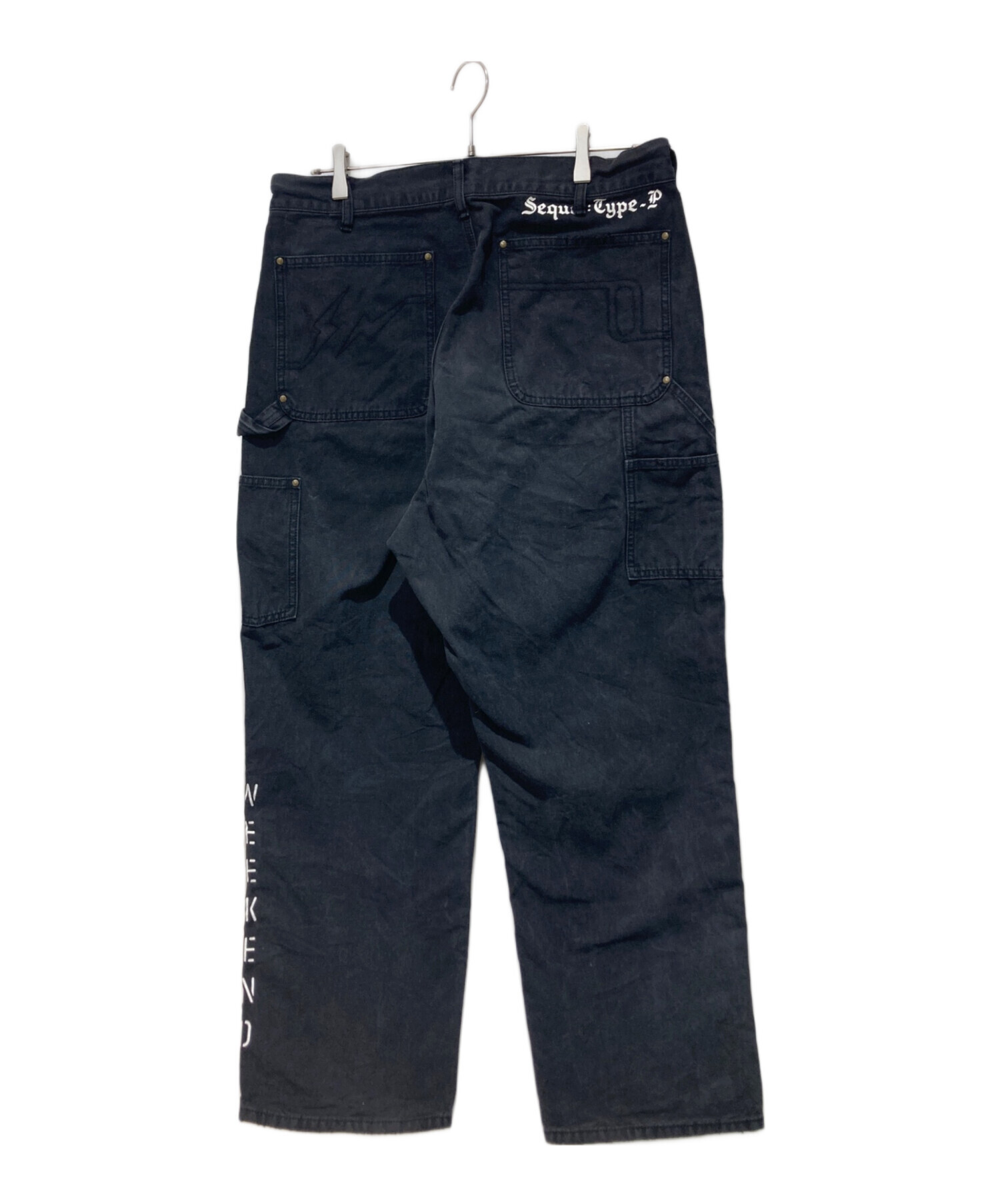 中古・古着通販】SEQUEL (シークエル) PAINTER PANTS(TYPE-P) ブラック