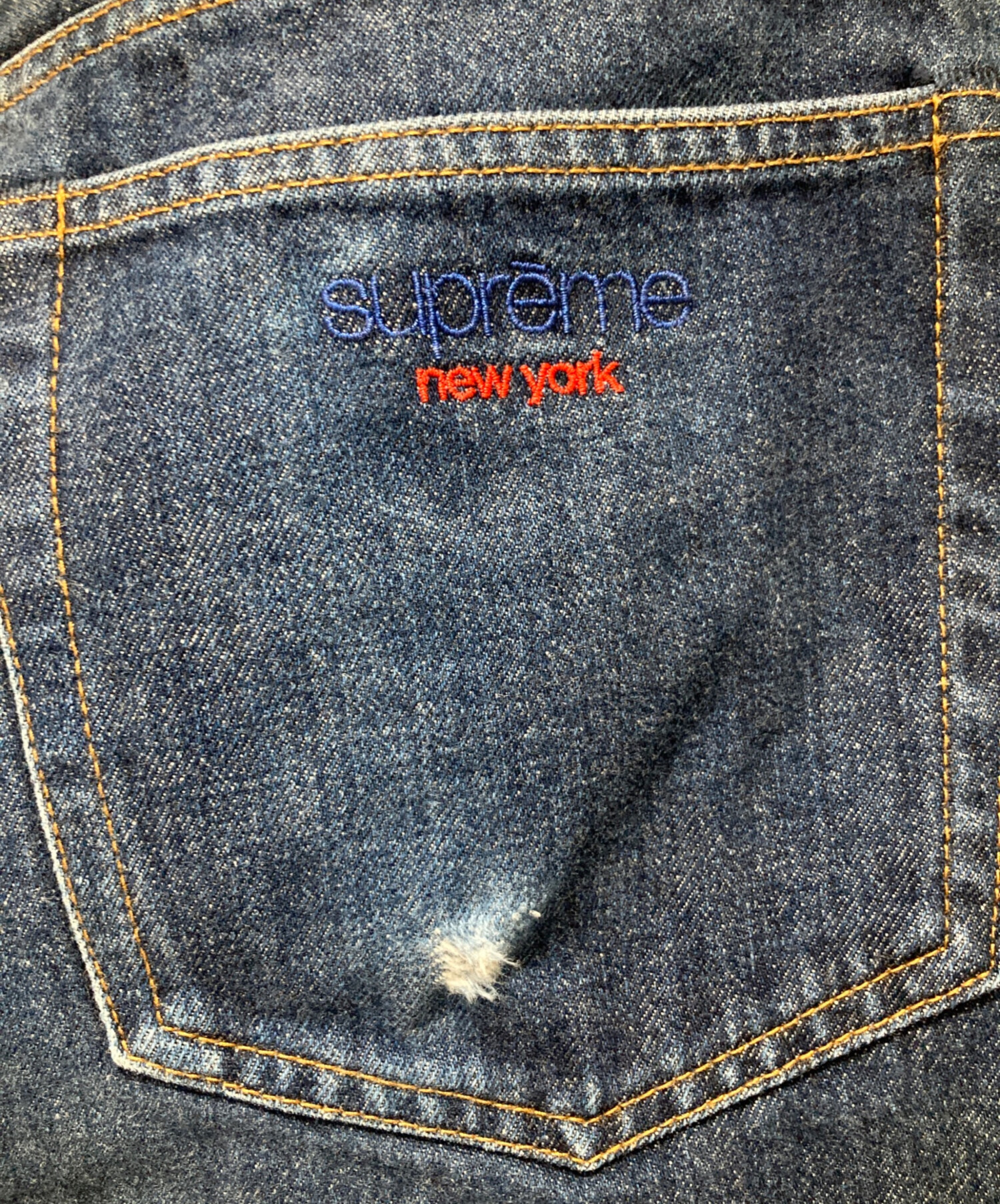 中古・古着通販】Supreme (シュプリーム) デニムパンツ ブルー サイズ