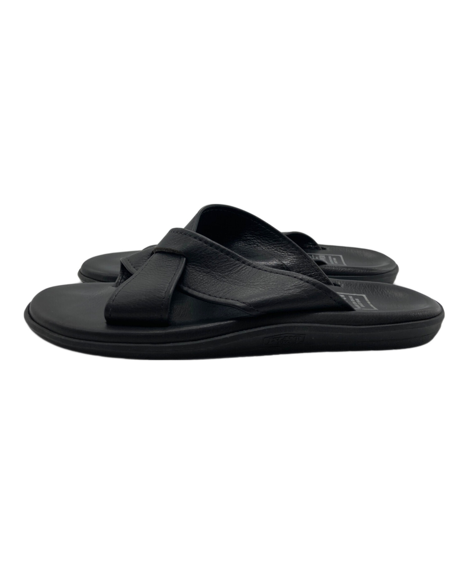 アイランドスリッパ　ブラック　レザー　27センチ　9 中古・古着通販】ISLAND SLIPPER (アイランドスリッパ) レザーサンダル