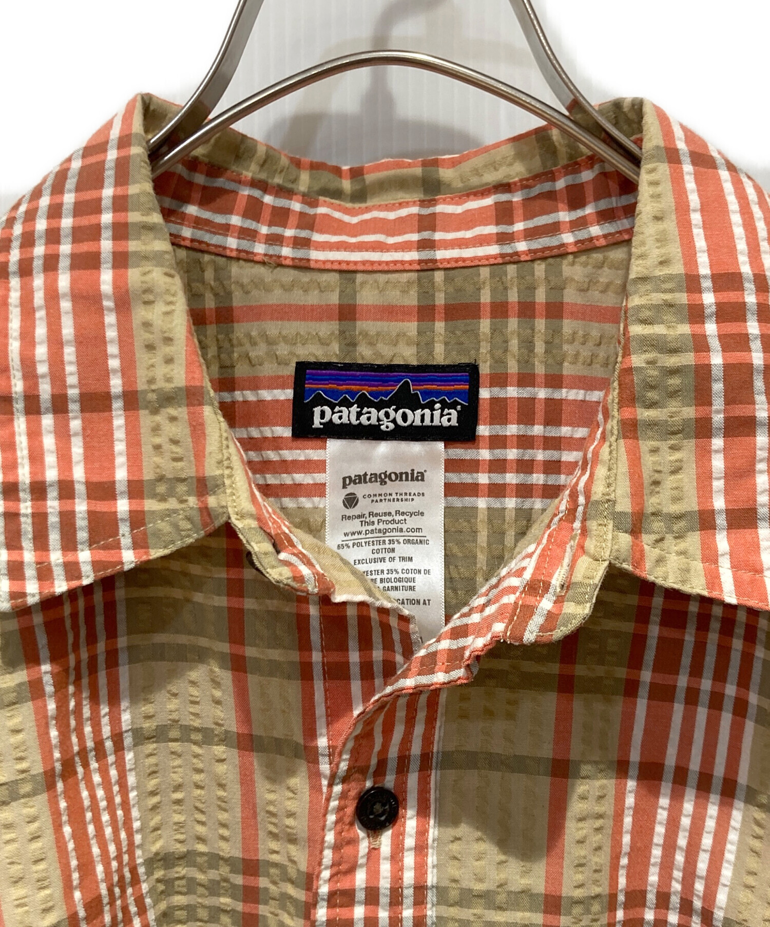 中古・古着通販】Patagonia (パタゴニア) Pucker Ware Shirt オレンジ