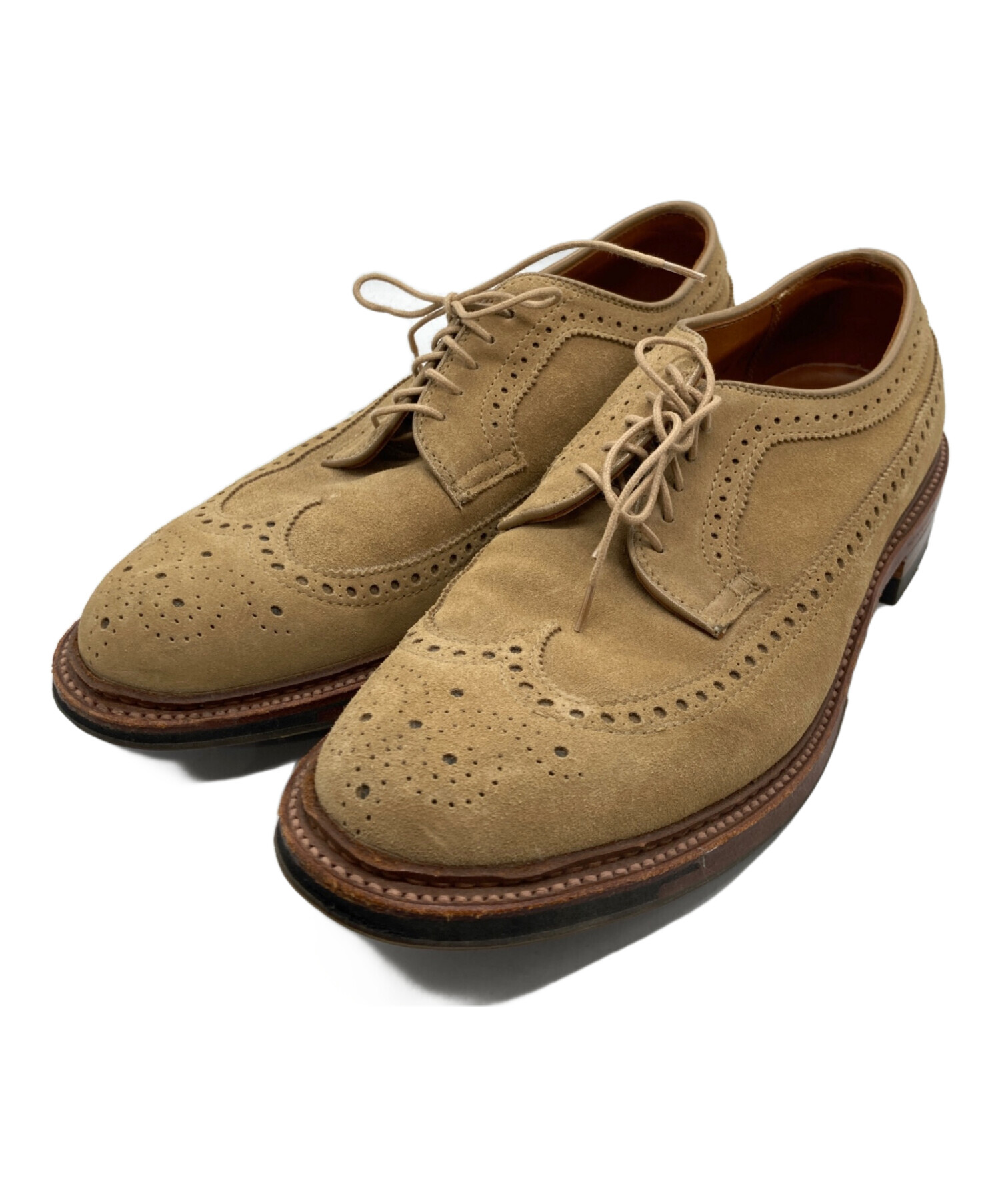 Alden 34923 F スエード ウィングチップ 8 D 中古・古着通販】ALDEN (オールデン) スエード ウイングチップシューズ