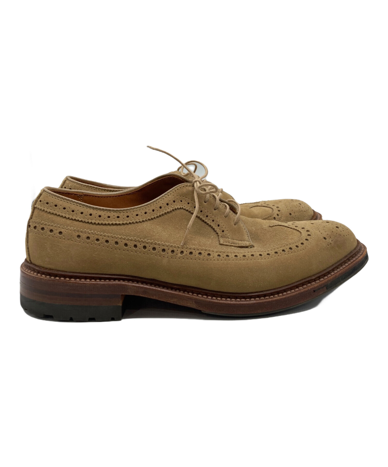 Alden 34923 F スエード ウィングチップ 8 D 中古・古着通販】ALDEN (オールデン) スエード ウイングチップシューズ