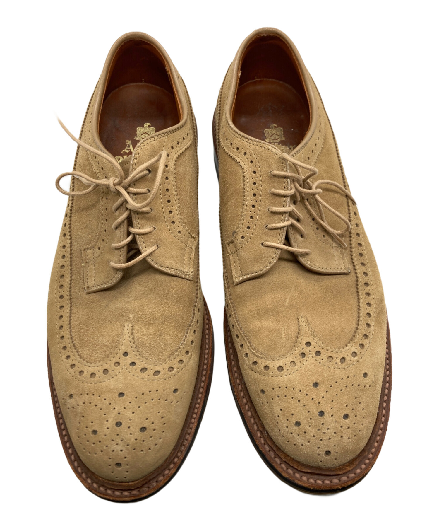 Alden スエード ウィングチップ シューズ 中古・古着通販】ALDEN (オールデン) スエード ウイングチップシューズ