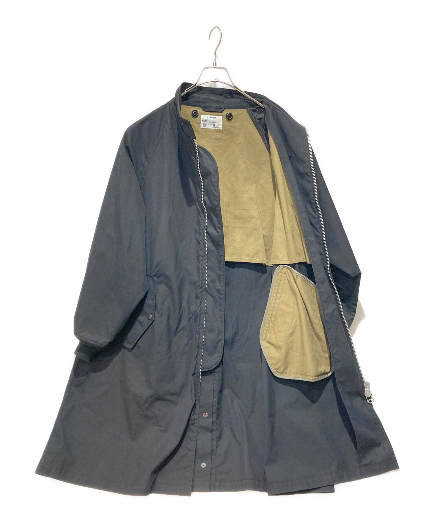 中古・古着通販】NEXUSVII (ネクサスセブン) ロングコート ブラック 