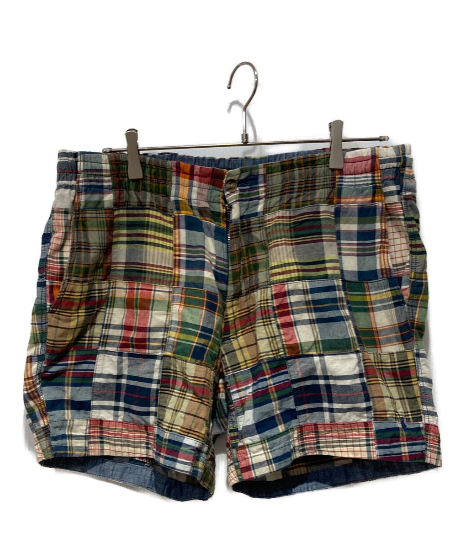 RRL インディゴ パッチワーク ハーフパンツ ラルフローレン　31 中古・古着通販】POLO RALPH LAUREN (ポロ・ラルフローレン) パッチ