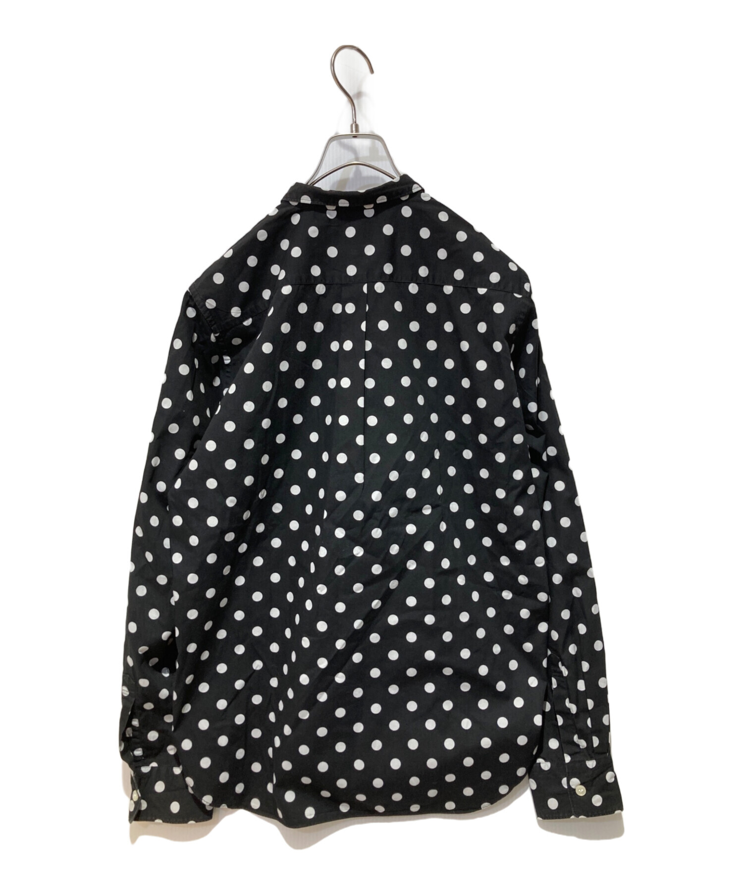 ブラックコムデギャルソン 脱色ドットシャツ Mサイズ 中古・古着通販】BLACK COMME des GARCONS (ブラックコムデギャルソン