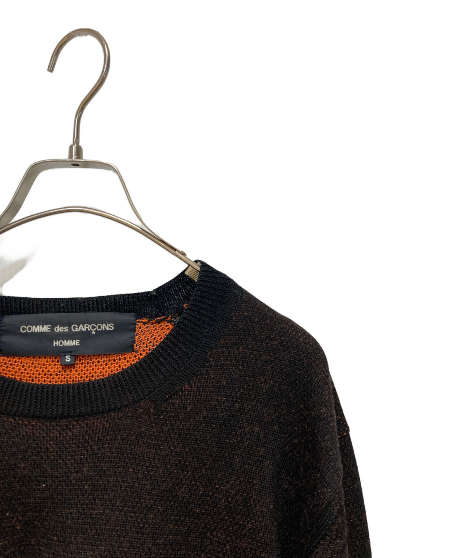コムデギャルソン オム ダークブラウン ニット 中古・古着通販】COMME des GARCONS HOMME (コムデギャルソン オム
