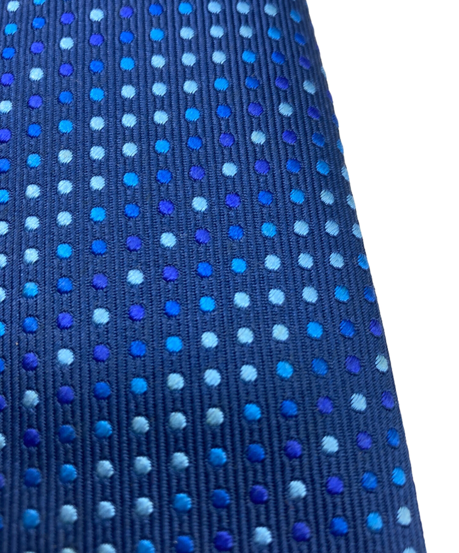 日刊スポーツ 良品✨HERMES ネクタイ エルメス ジャガード ネイビー