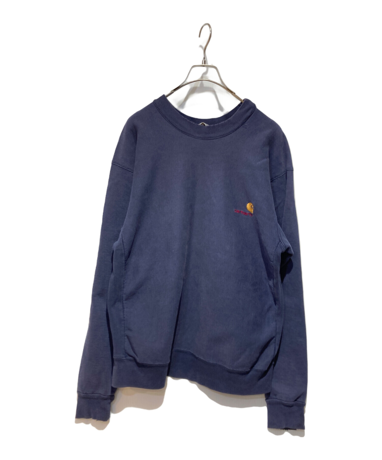 中古・古着通販】CarHartt (カーハート) ロゴスウェット ネイビー 