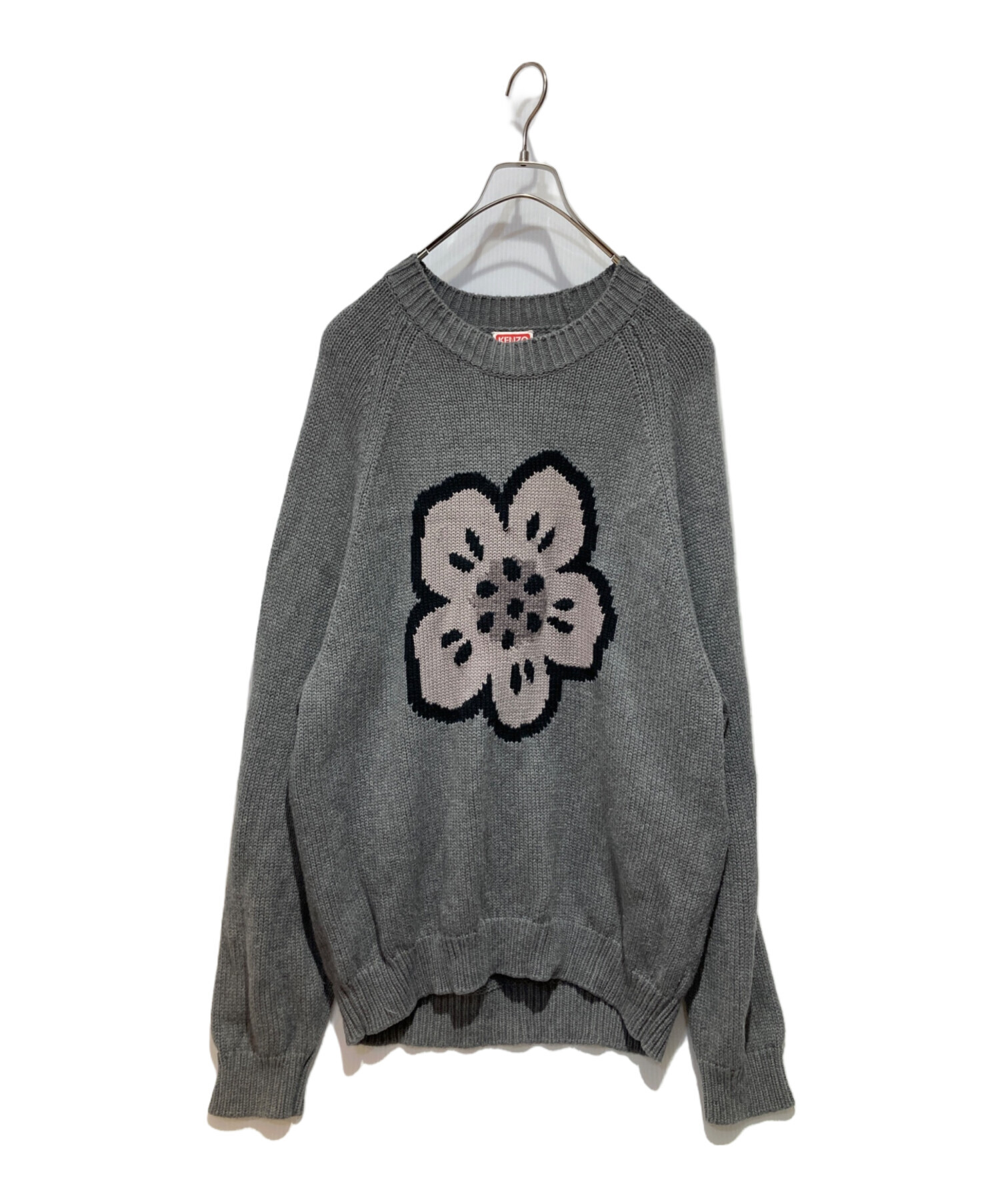 中古・古着通販】KENZO (ケンゾー) Boke Flower Knit グレー サイズ:M