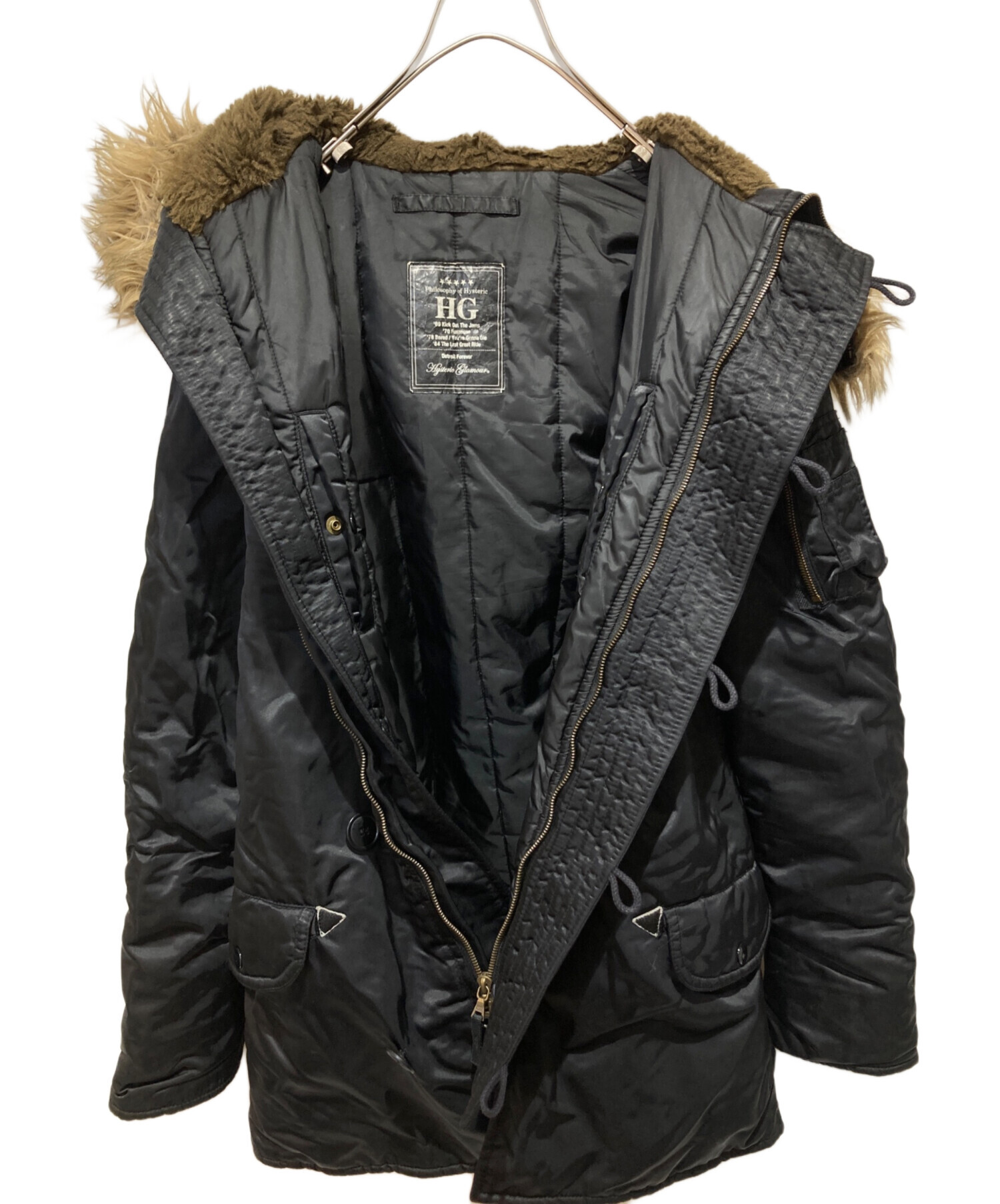 ハギヤス様完売品ヒステリックグラマー　フライトジャケット　N-3BブラックY2K 中古・古着通販】Hysteric Glamour (ヒステリックグラマー) N-3B