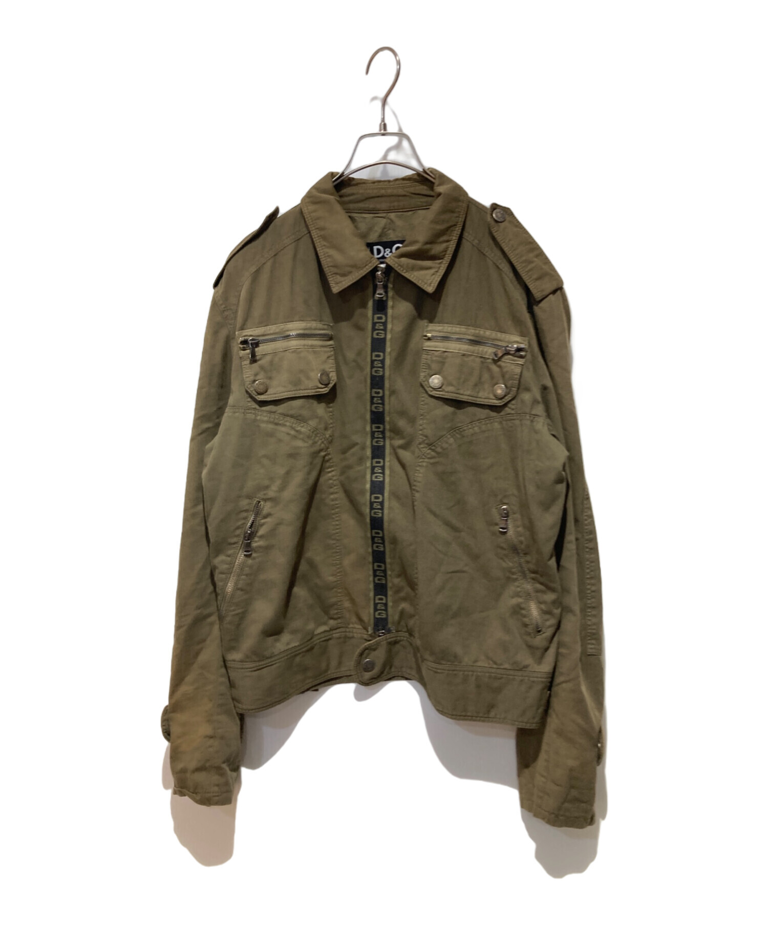 Dolce & Gabbana カーキ ミリタリージャケット 中古・古着通販】DOLCE & GABBANA (ドルチェ＆ガッバーナ) ミリタリー
