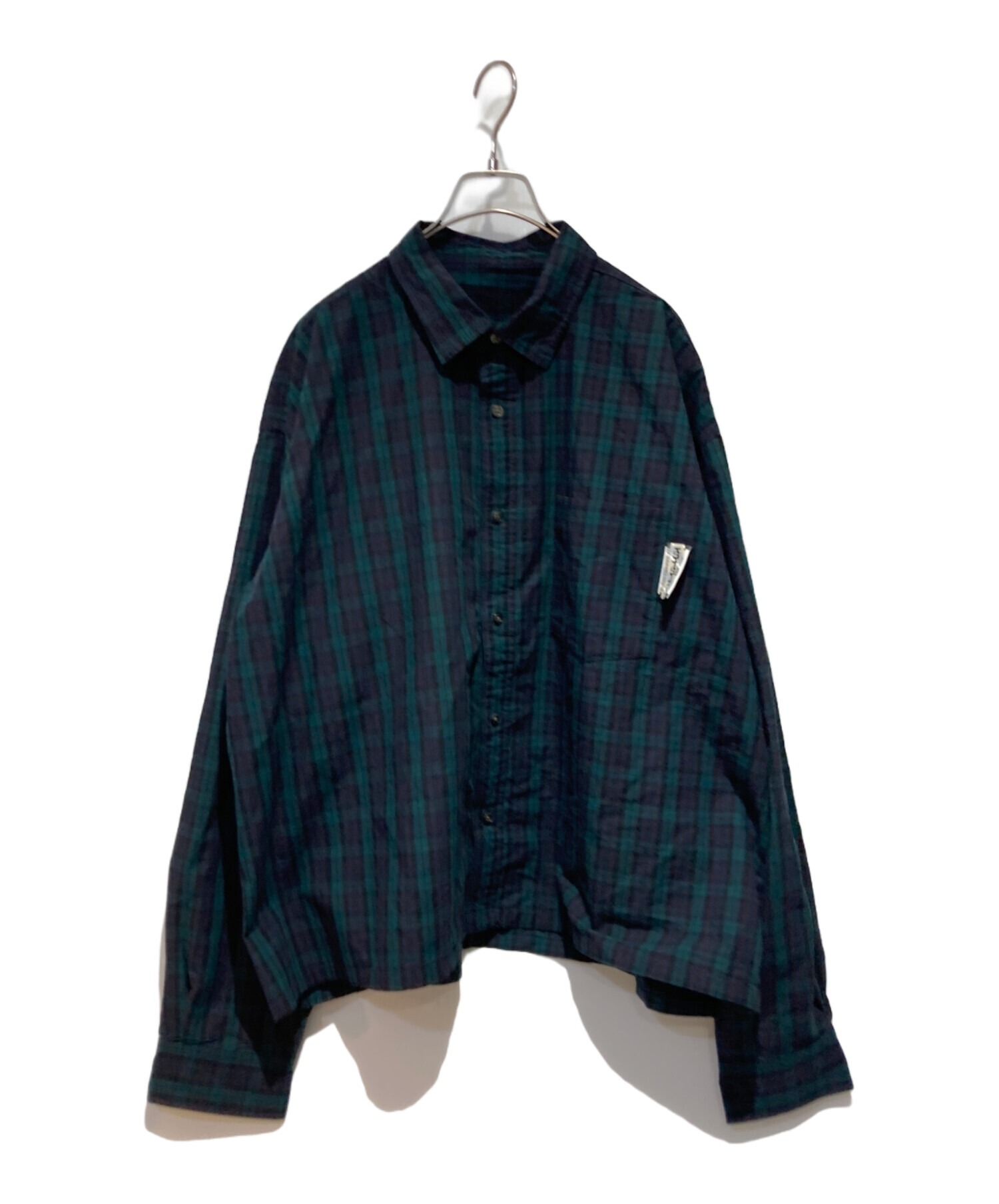 SSZ 21AW SUSO CUT裾カットシャツ 長袖 チェックシャツL 中古・古着通販】BEAMS (ビームス) SSZ (エスエスズィー) CUT CHECK