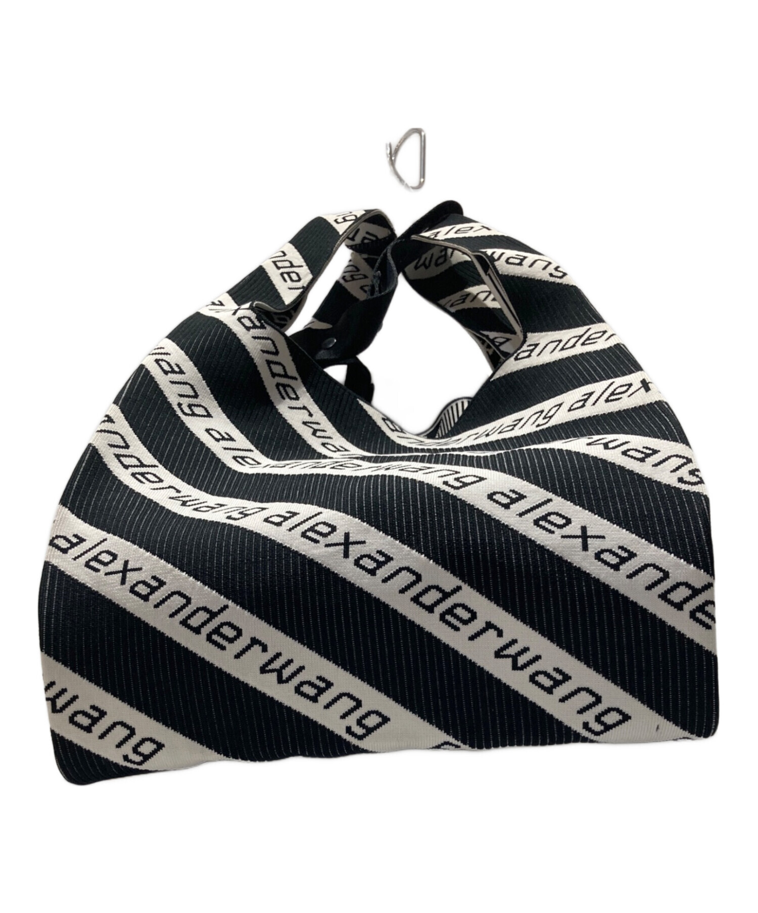 Alexander Wang ロゴバックル ショルダーバッグ　ブラック 中古・古着通販】ALEXANDER WANG (アレキサンダー・ワン) ロゴニット