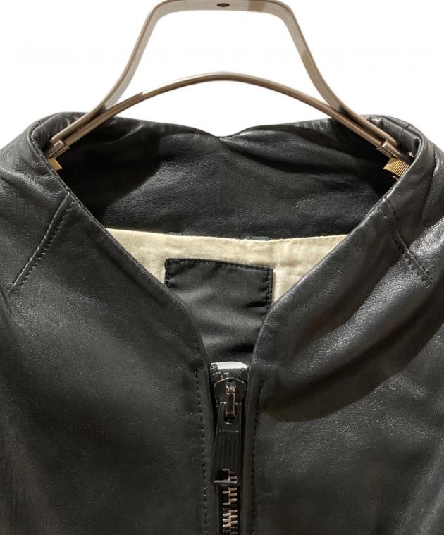 中古・古着通販】Denham (デンハム) レザージャケット ブラック サイズ