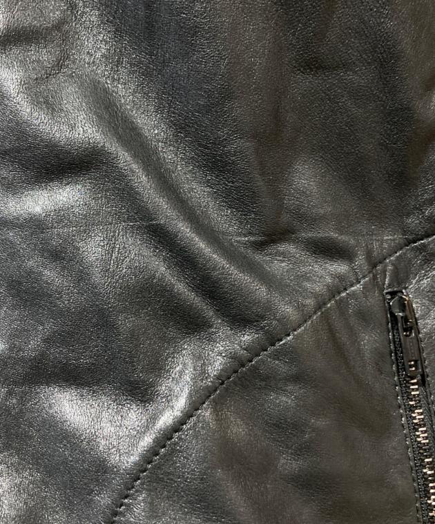 中古・古着通販】Denham (デンハム) レザージャケット ブラック サイズ