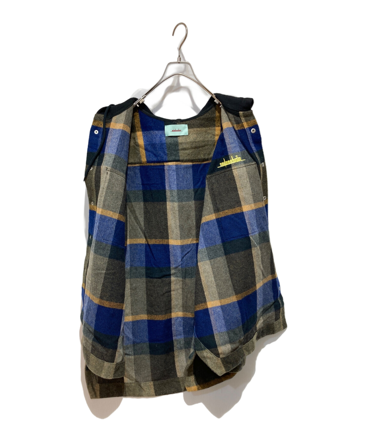 【新品未使用】MINDSEEKER マインドシーカー チェック柄 ジャケット 中古・古着通販】MINDSEEKER (マインドシーカー) MSB HOOD CHECK SHIRT