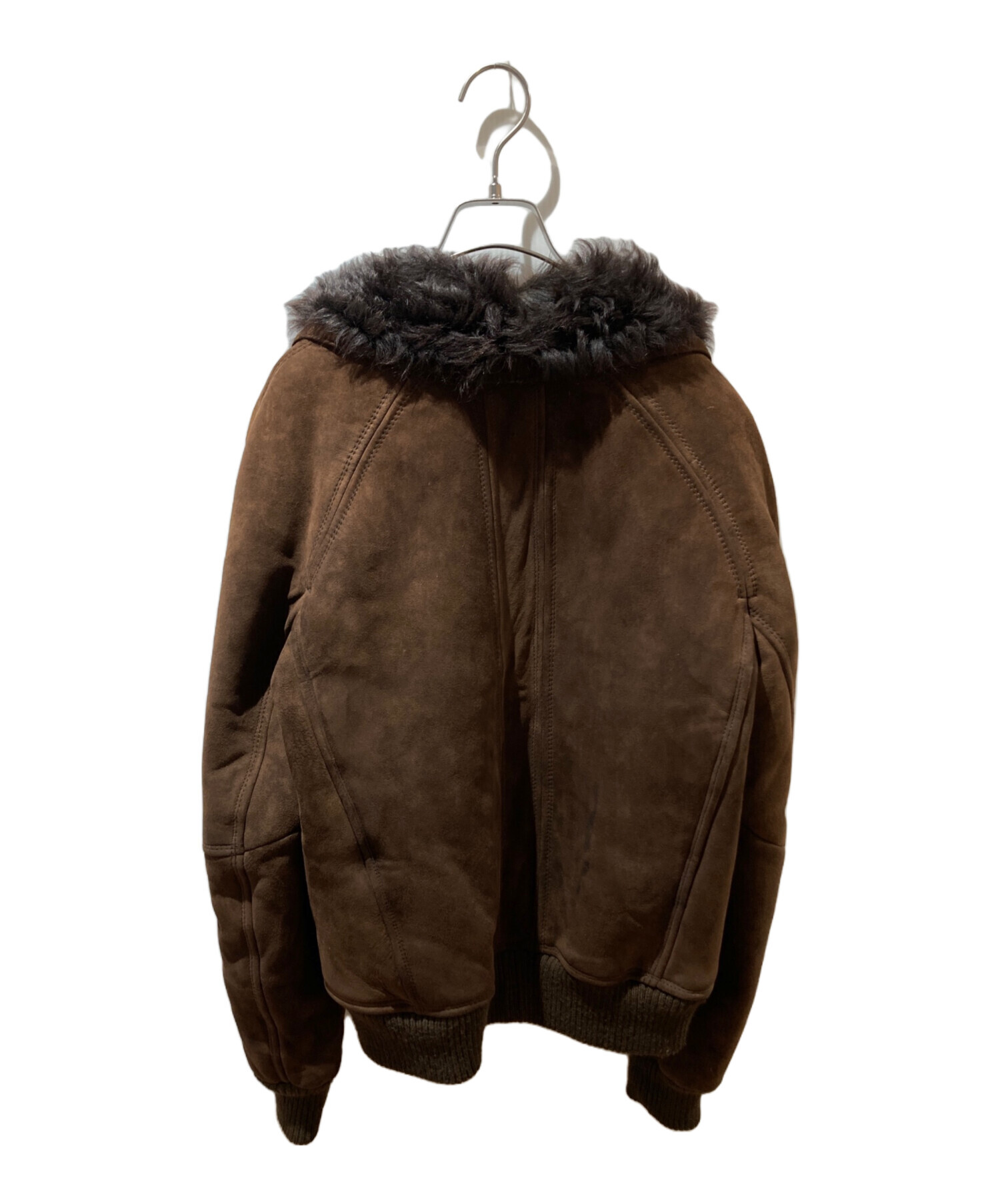 BALLY ムートンコート バリー イタリア製 トスカーナムートン 羊革 毛皮 中古・古着通販】BALLY (バリー) ムートンジャケット ブラウン サイズ
