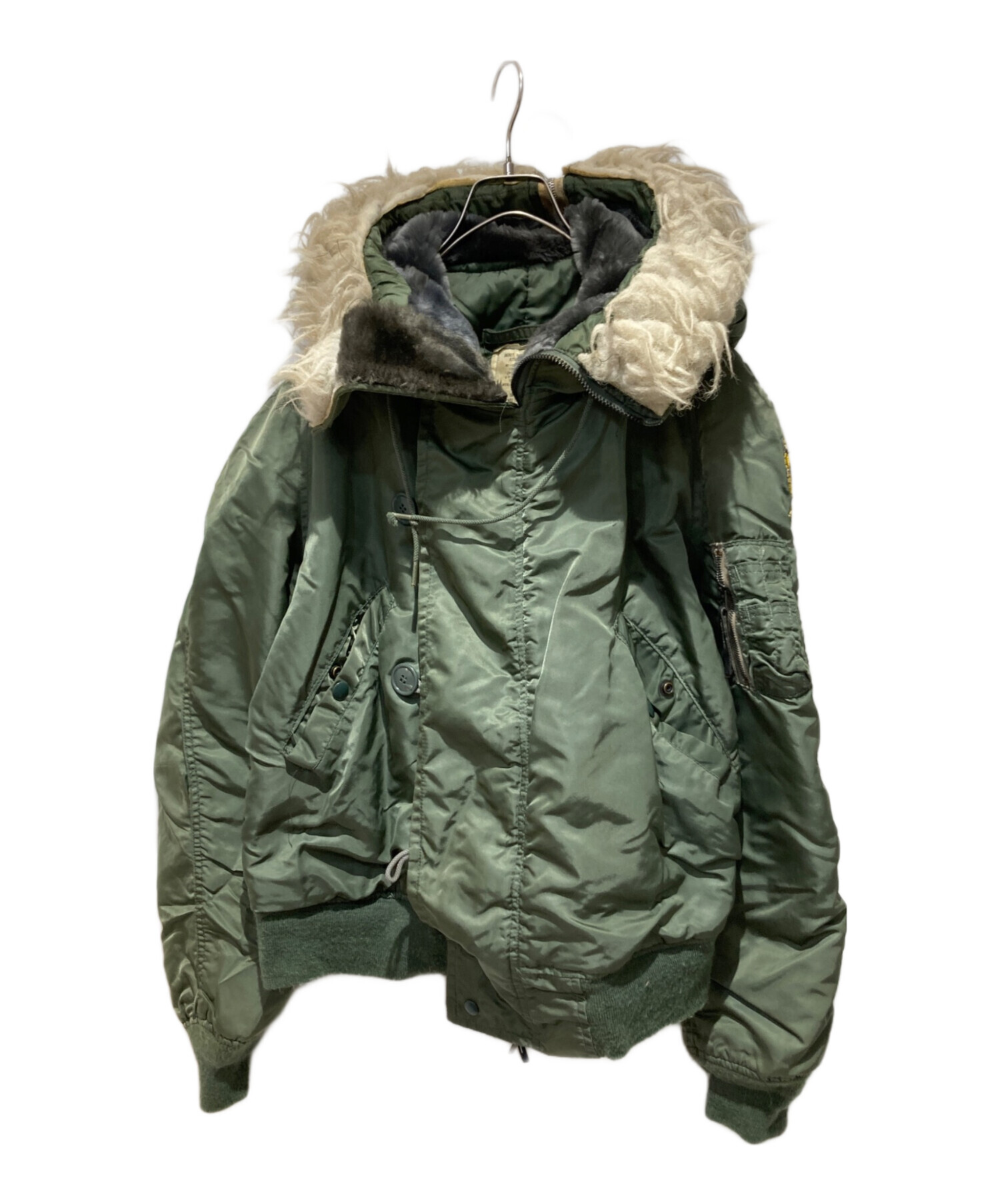 中古・古着通販】ALPHA (アルファ) N-2Bフライトジャケット グリーン