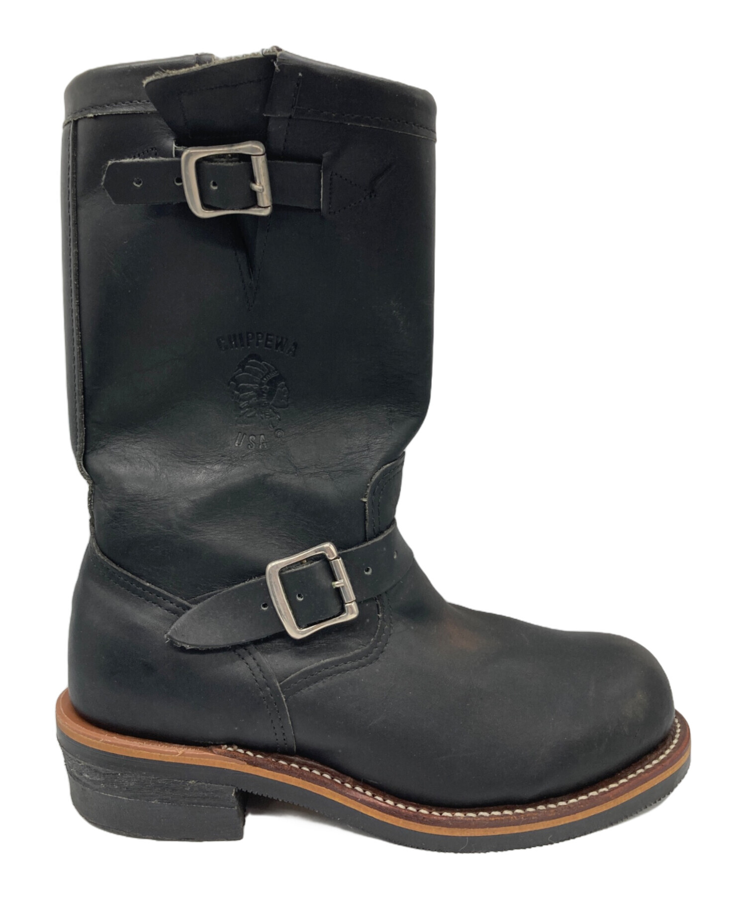 中古・古着通販】CHIPPEWA (チペワ) エンジニアブーツ ブラック サイズ