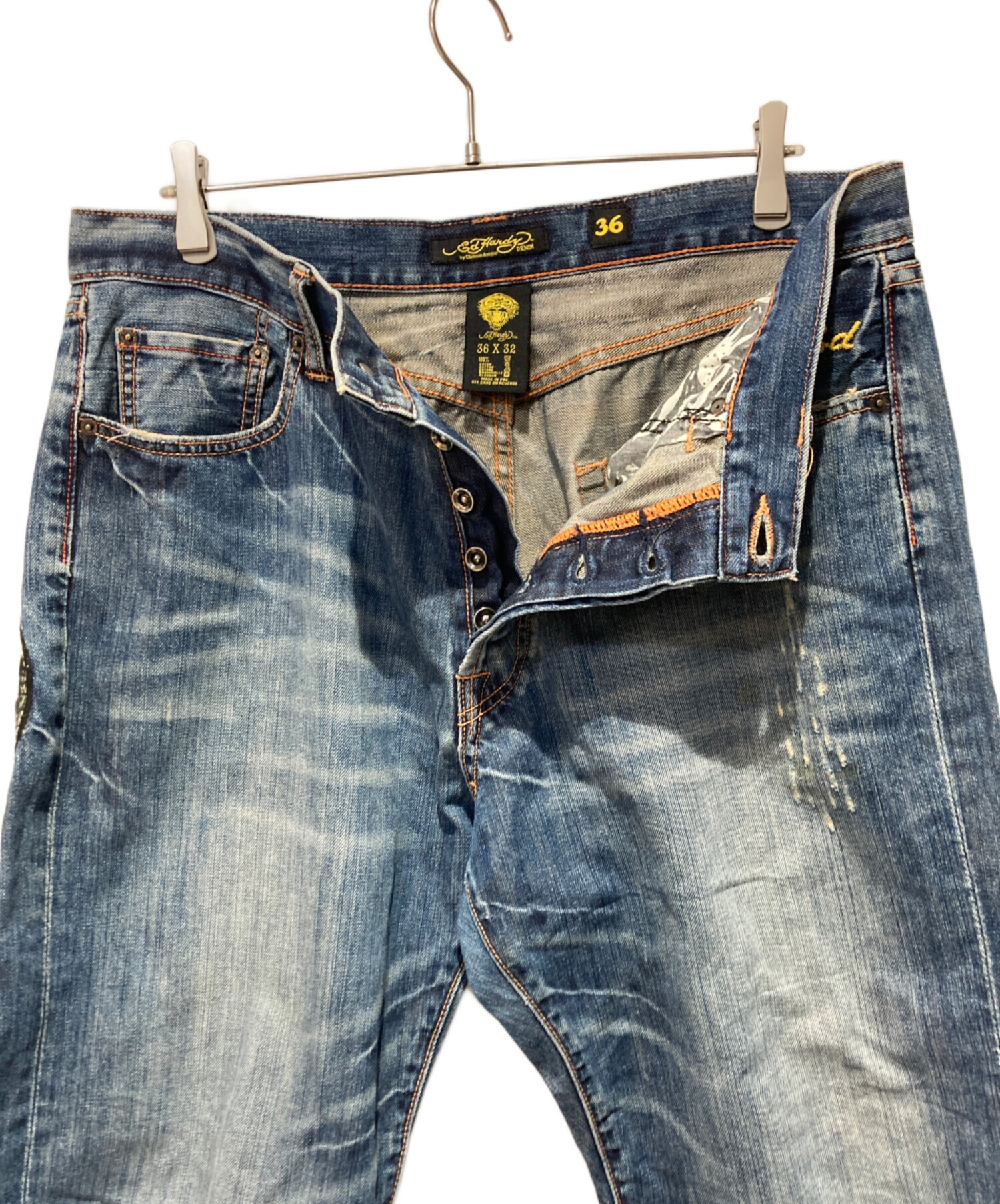 中古・古着通販】Ed Hardy (エド ハーディー) デニムパンツ インディゴ