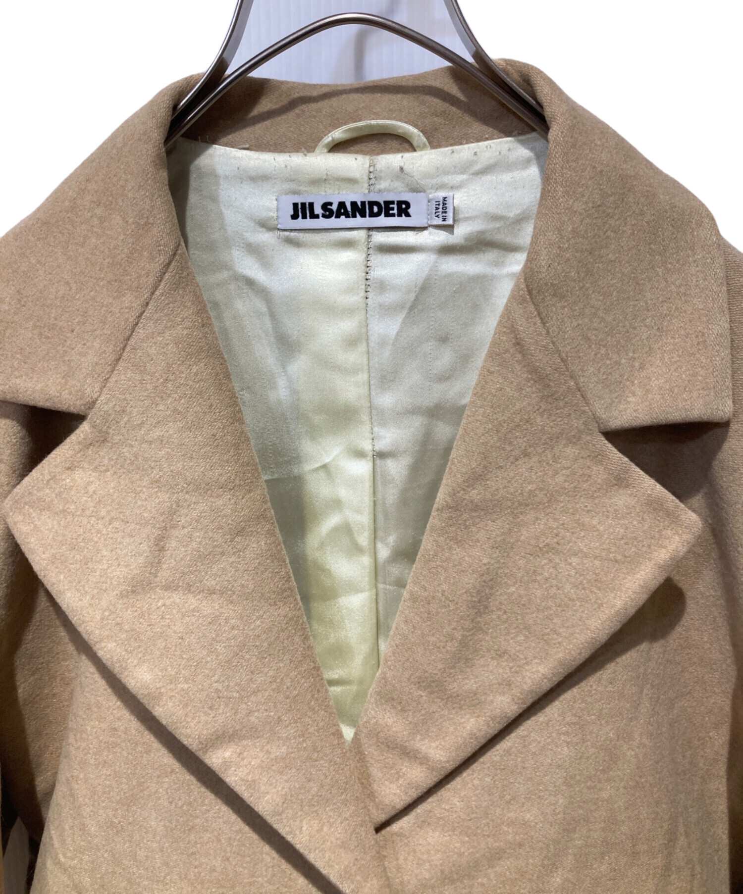 中古・古着通販】JIL SANDER (ジルサンダー) ウールコート ベージュ 