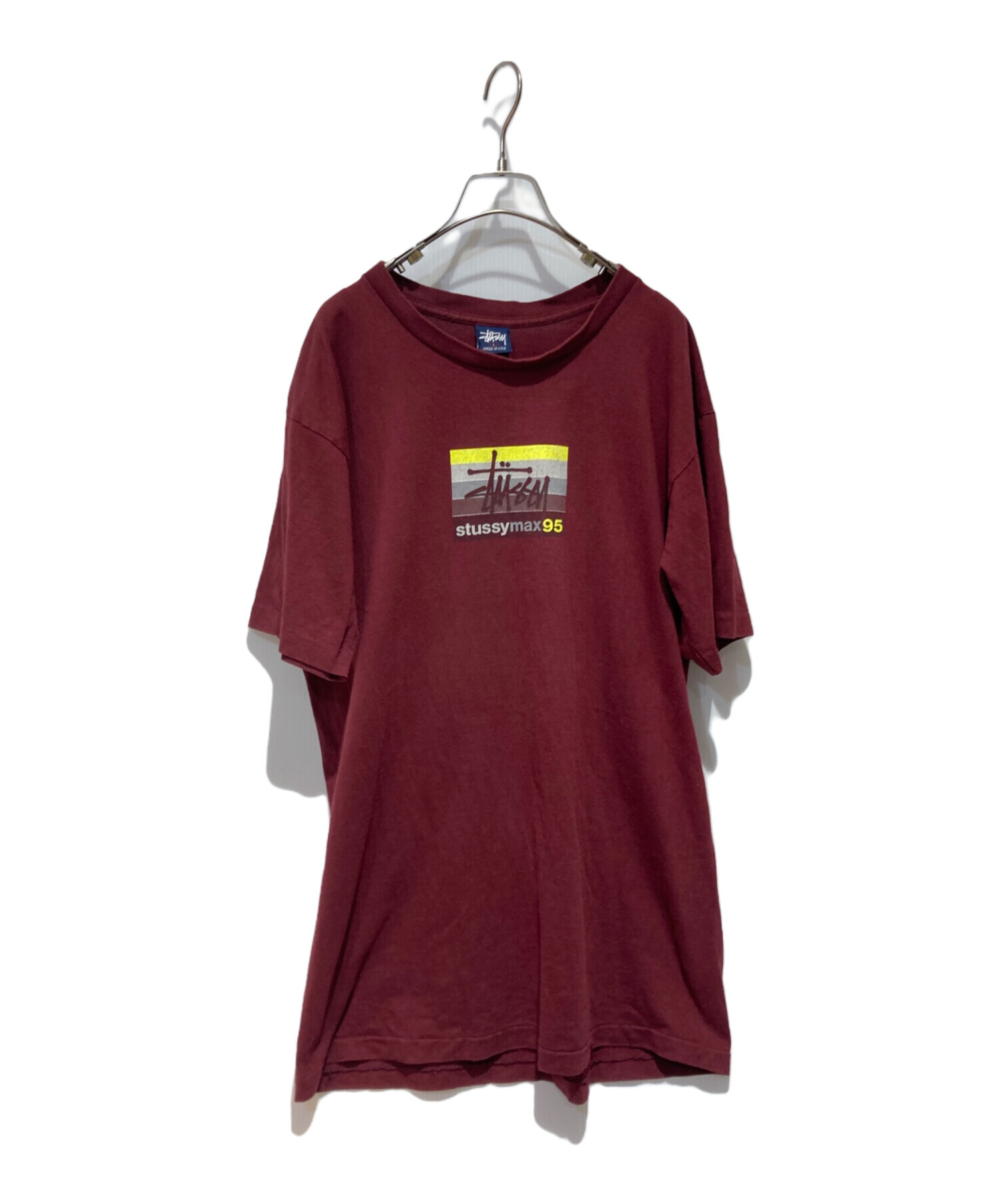中古・古着通販】stussy (ステューシー) 半袖Tシャツ レッド サイズ:L 