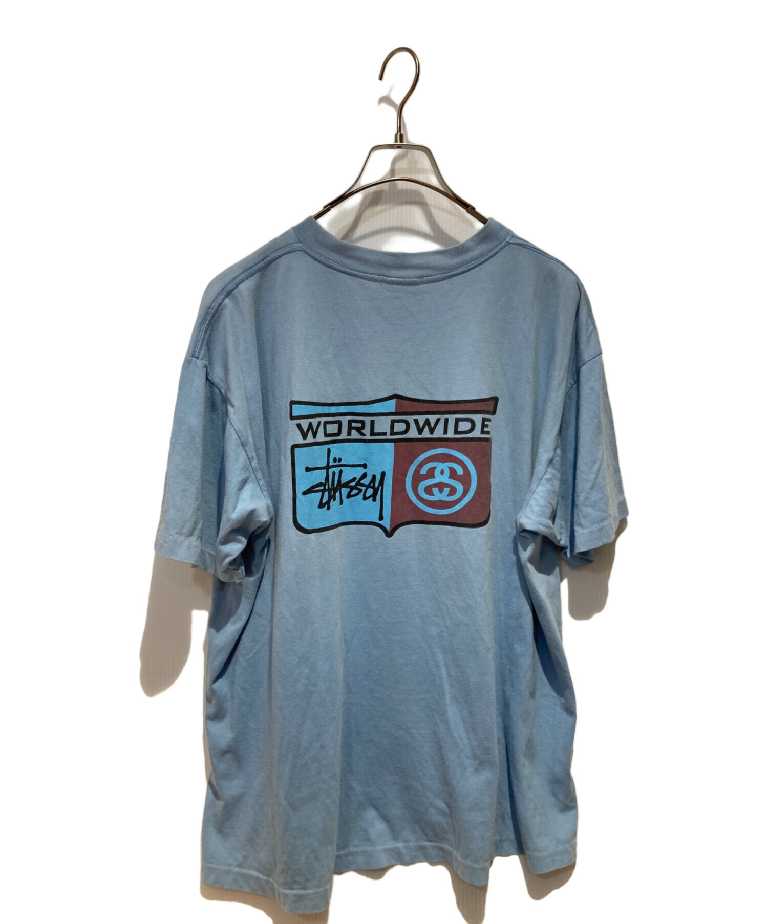 USA製 STUSSY Tシャツ L 紺タグ ステューシー オールド サーフ