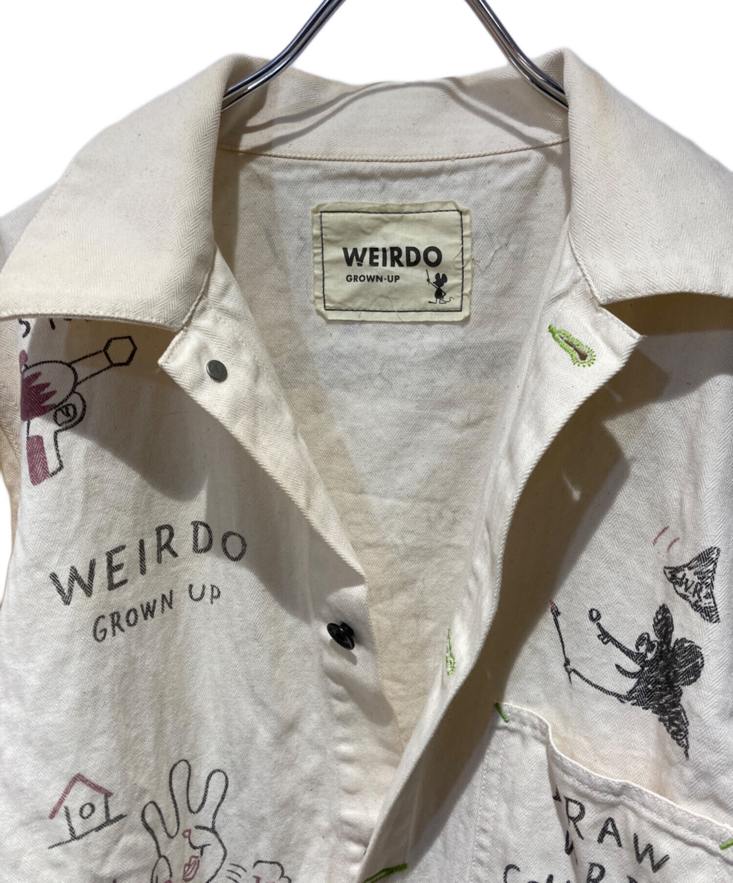 中古・古着通販】WEIRDO (ウィアード) コットンカバーオール ベージュ