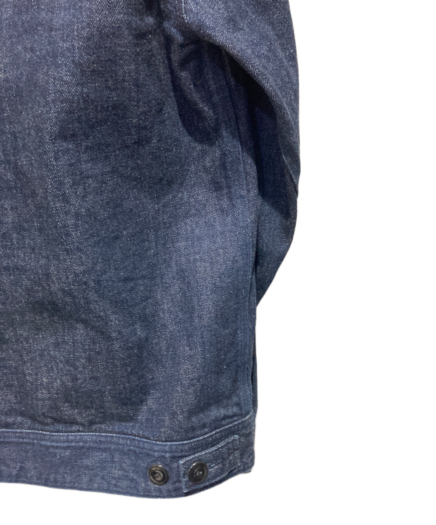 CALEE デニムジャケット インディゴ Lサイズ 中古・古着通販】CALEE (キャリー) レザー切替デニムジャケット