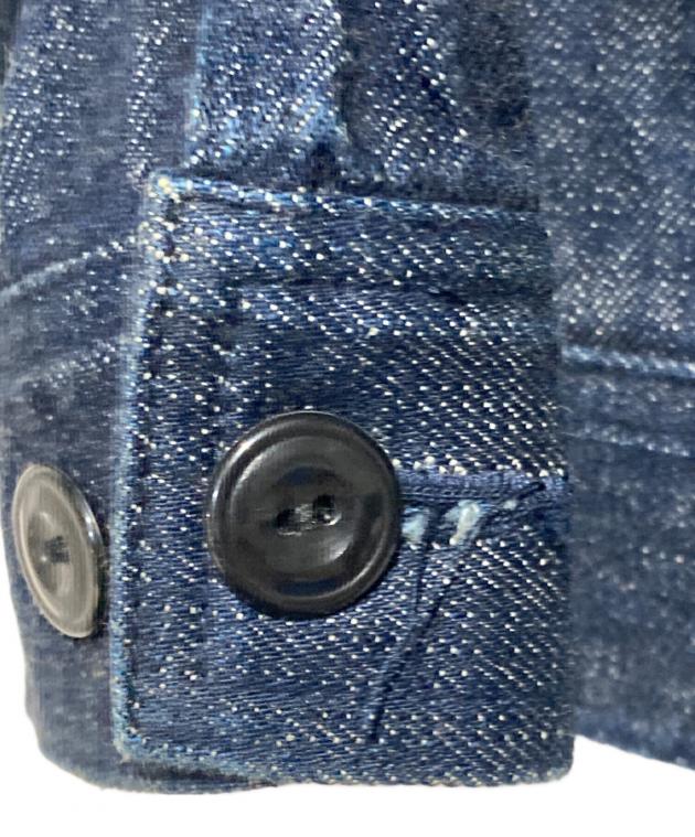 中古・古着通販】CALEE (キャリー) レザー切替デニムジャケット