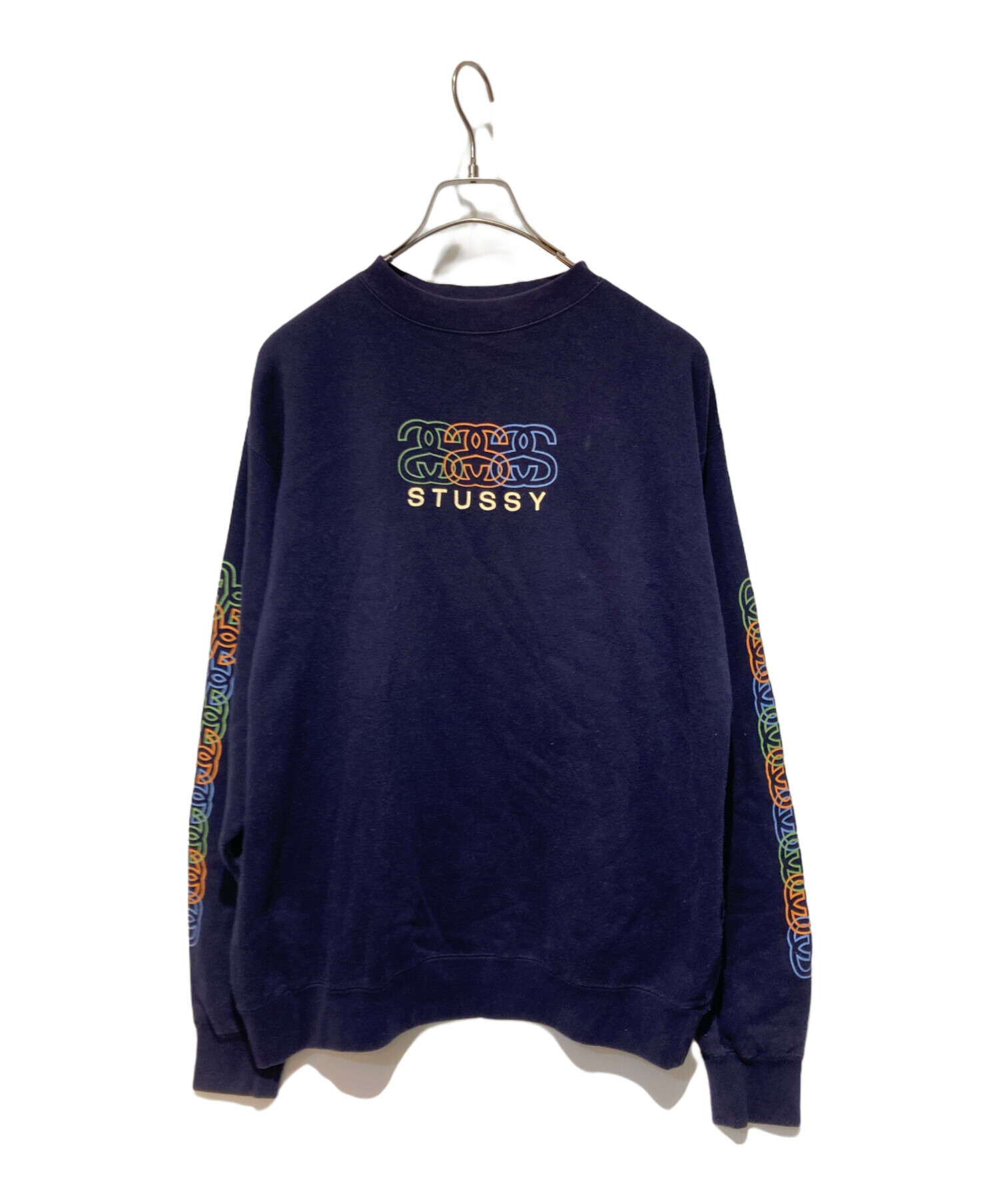 中古・古着通販】stussy (ステューシー) 90s SSリンク袖ロゴプリント