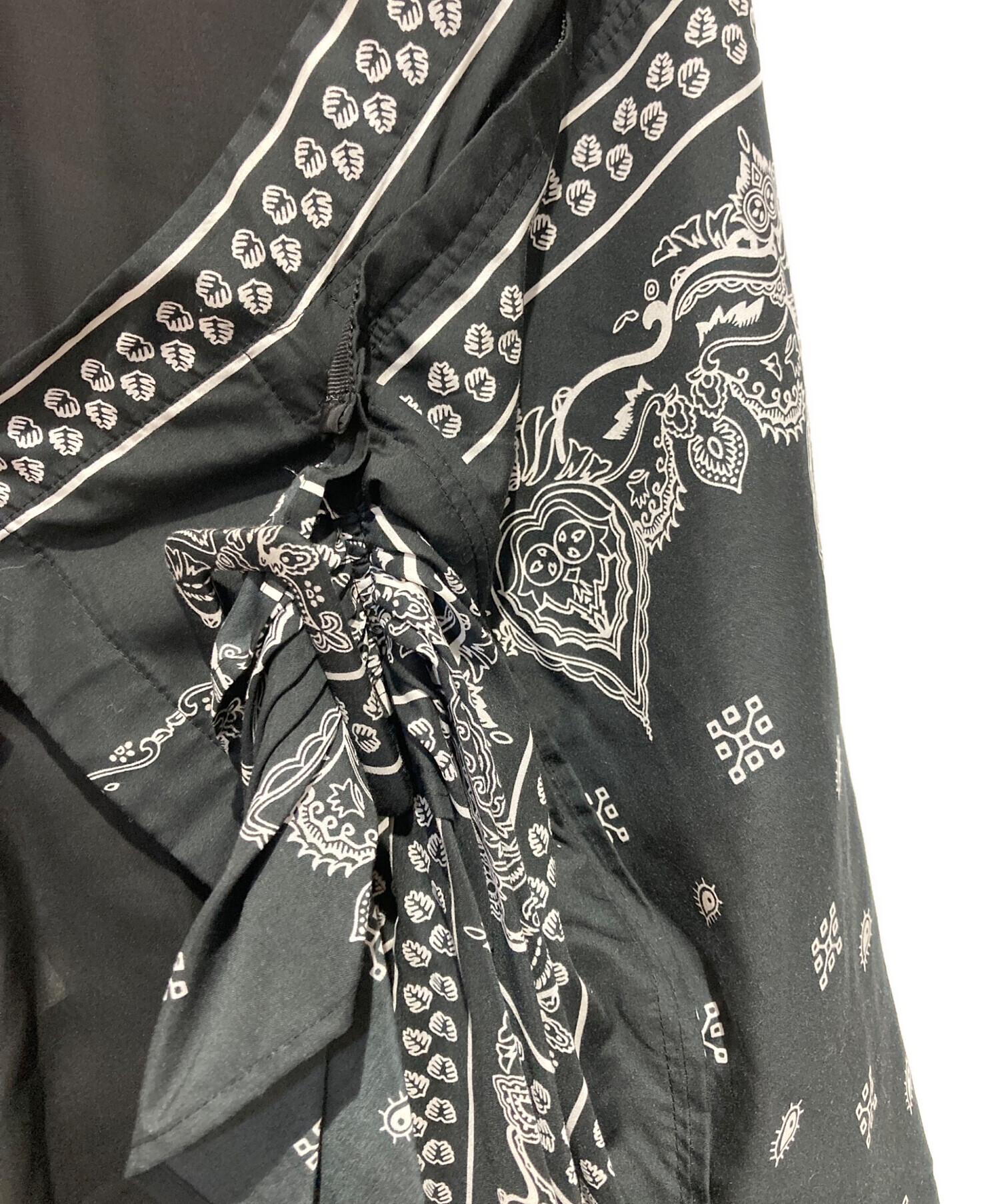 中古・古着通販】sacai (サカイ) 19SS Bandana Skirt ブラック