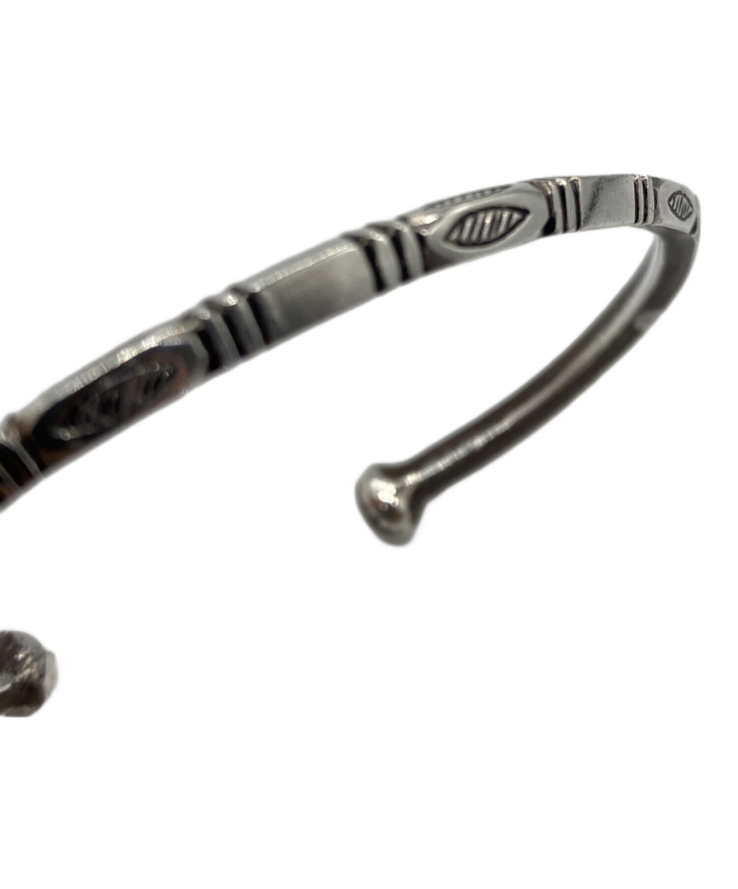 純銀1000 fishbone製　シルバー　バングル　アクセサリー　刻印　古着 中古・古着通販】USED (ユーズド) シルバーバングル｜ブランド・古着