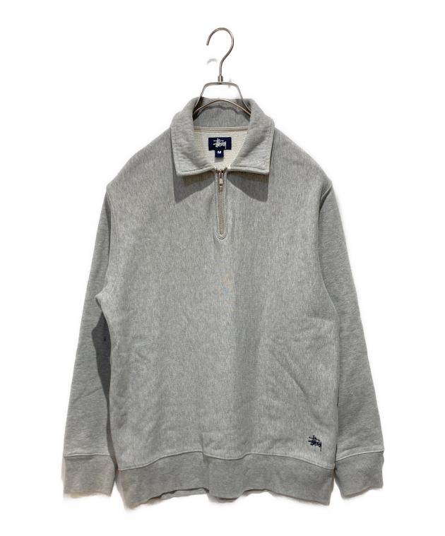 STUSSY☆90s 刺繍 ハーフジップ スウェット A735 Stussy & DENIM 