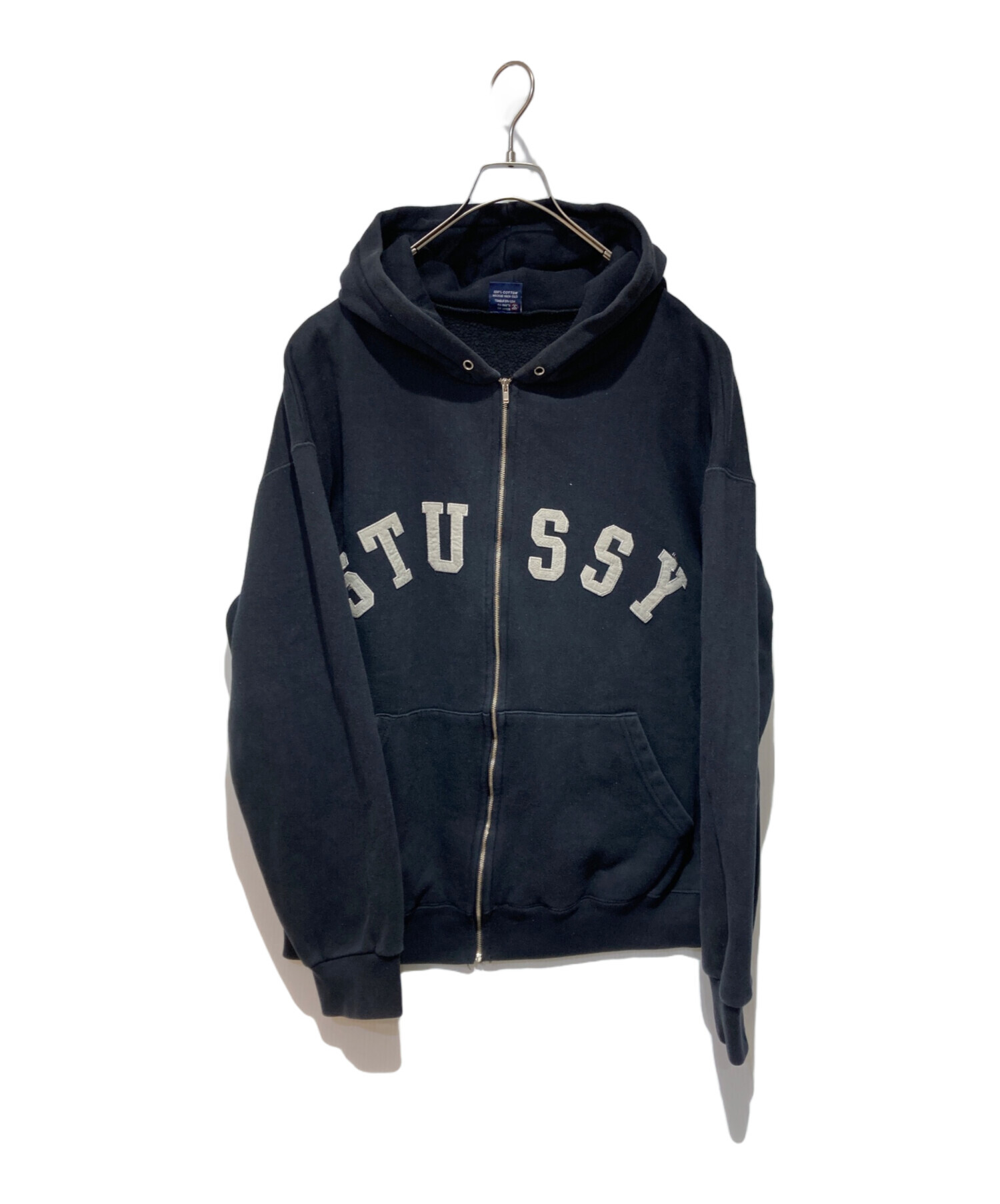中古・古着通販】stussy (ステューシー) アーチロゴジップパーカー