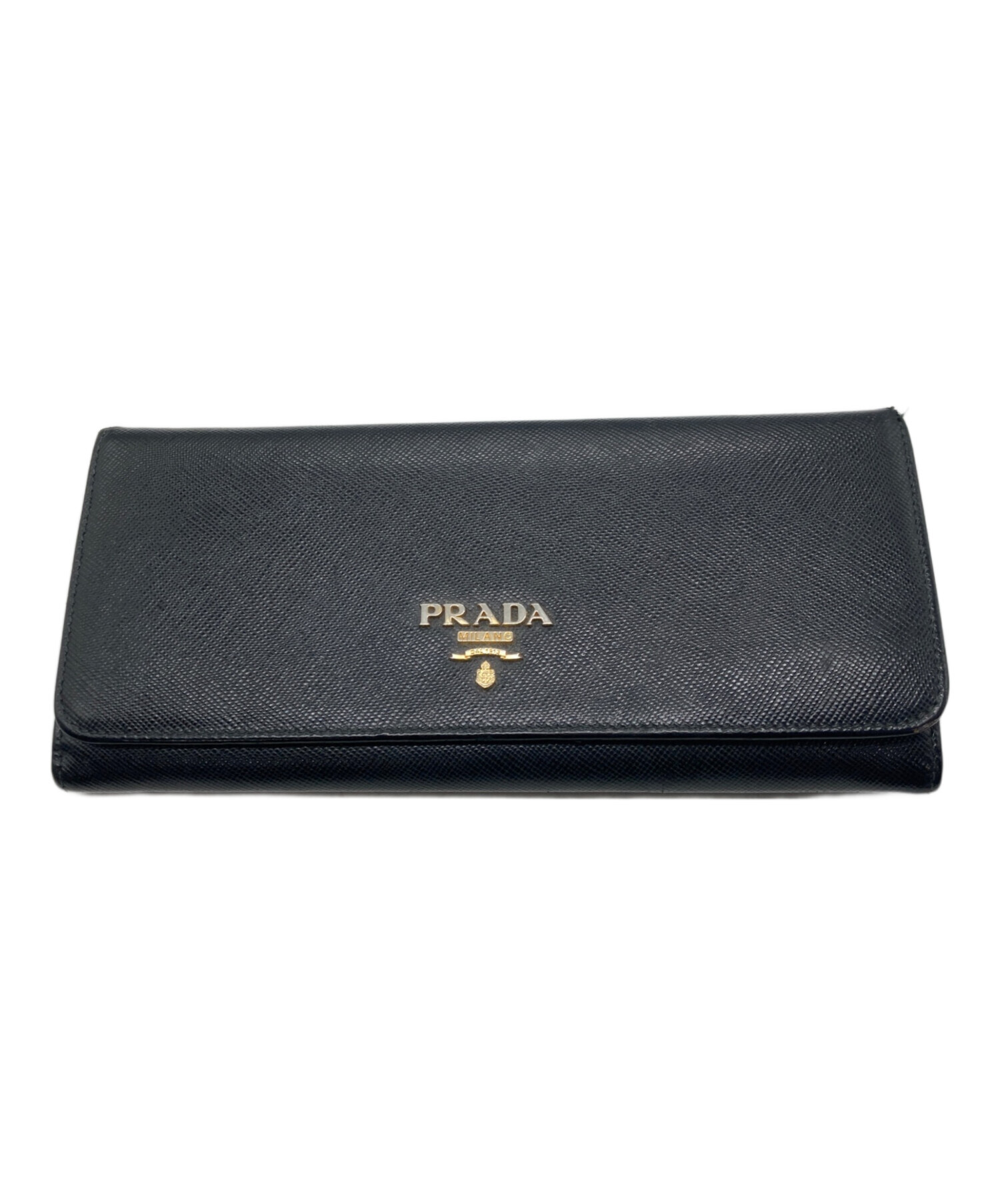 PRADA プラダ 財布・ケース - 黒 【古着】【中古】 中古・古着通販】PRADA (プラダ) 長財布 ブラック｜ブランド・古着通販