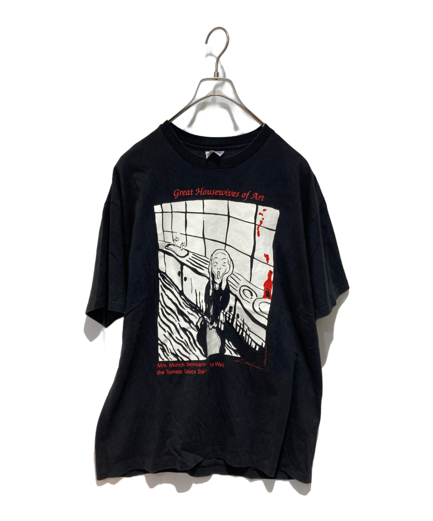 ビンテージ 90s Radiohead ブート Tシャツ古着Hanes ヘインズ 中古・古着通販】Hanes (ヘインズ) 90s アートTシャツ ブラック サイズ